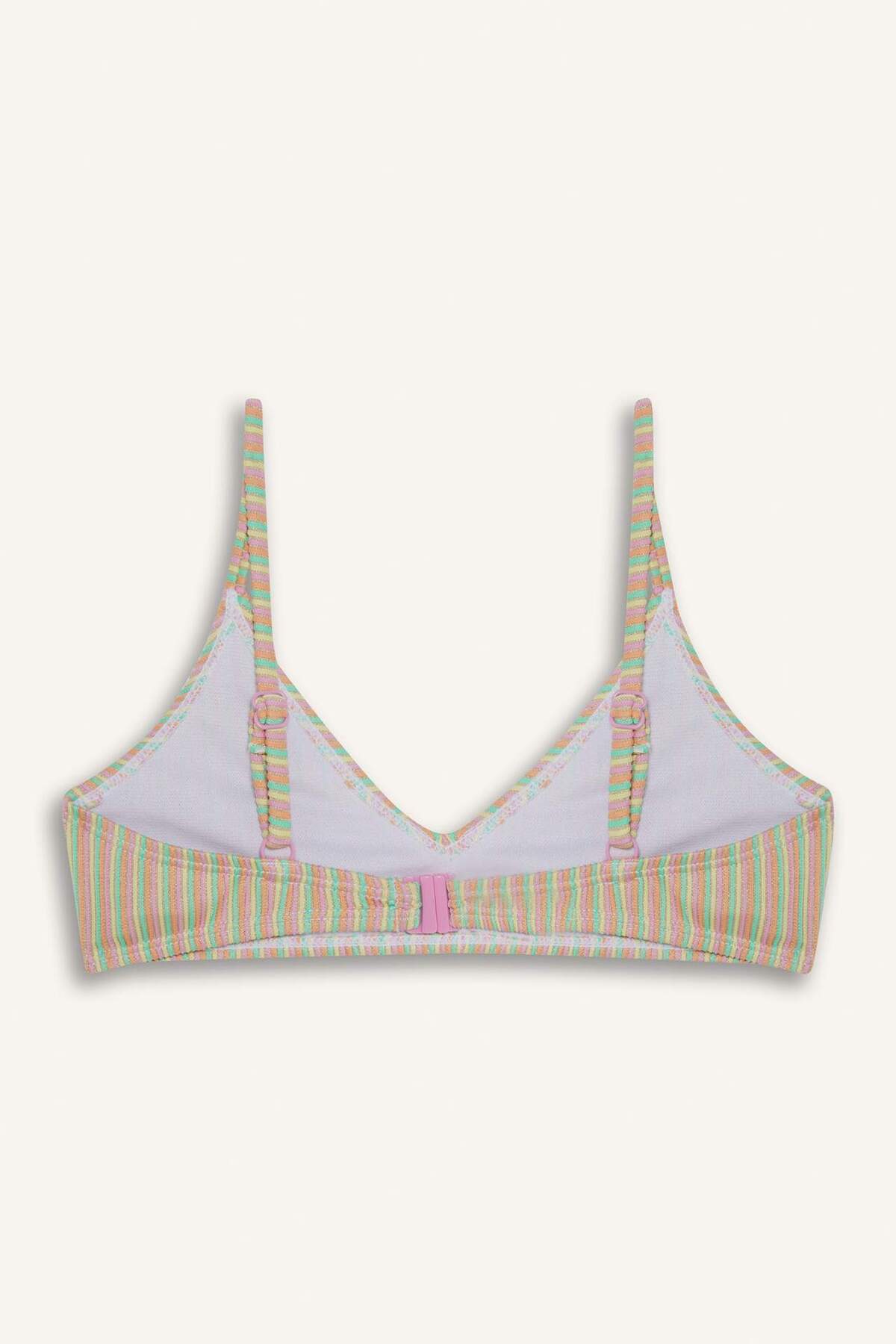 Defacto Çizgili Bikini Takımı Kız Çocuk E3535A825HS fotoğrafı 6 (önizleme)