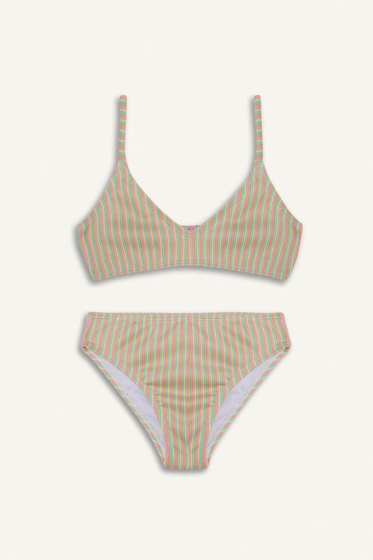 DeFacto Gestreiftes Bikini-Set für Mädchen E3535A825HS