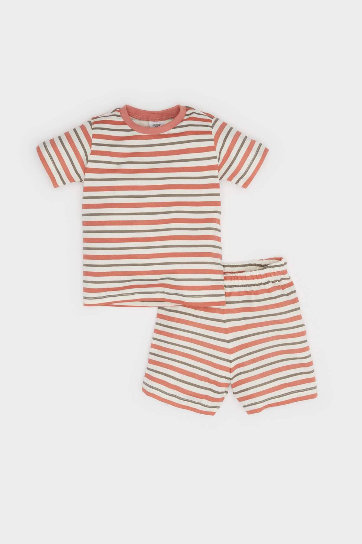 Defacto %100 Pamuklu Beli Lastikli 4lü Pijama Takımı Erkek Bebek E1188A525HS fotoğrafı 2 (önizleme)