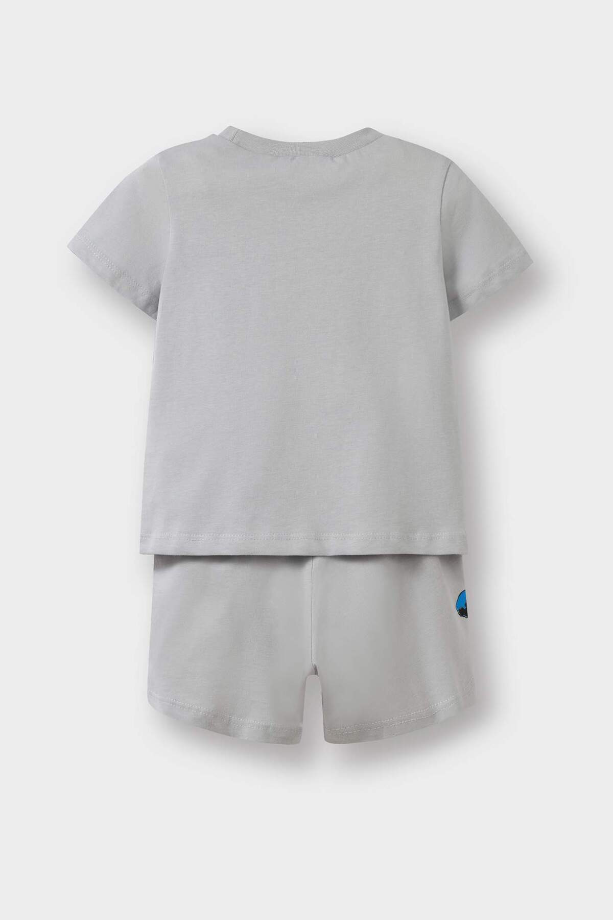 Defacto %100 Pamuklu Marvel Comıcs Beli Lastikli Pijama Takımı Erkek Bebek E4782A525HS fotoğrafı 4 (önizleme)