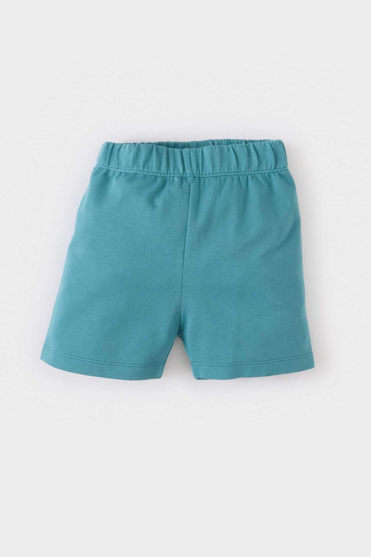 Defacto 2'li Takım Baskılı Kısa Kollu Tişört Şort Erkek Bebek E1171A525SM fotoğrafı 5 (önizleme)