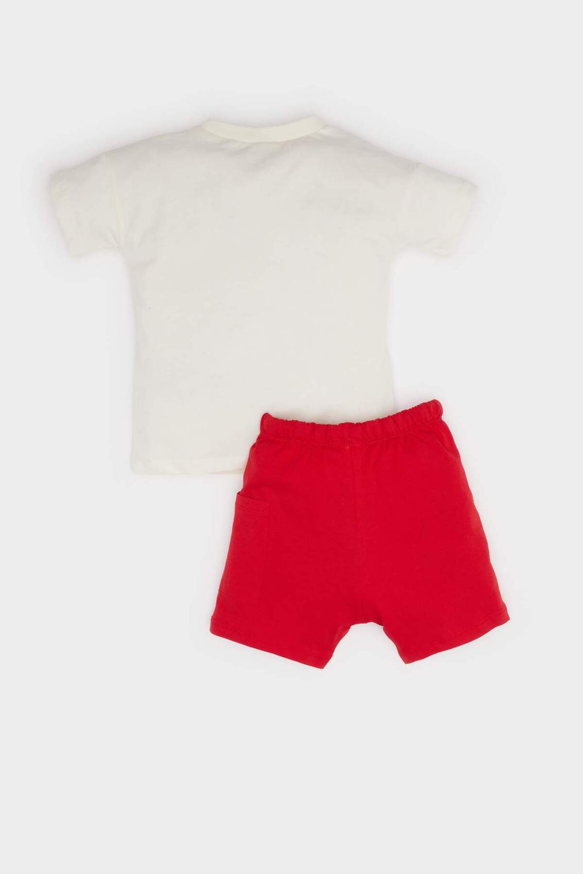 Defacto 2'li Takım Palmiye Baskılı Kısa Kollu Tişört Beli Lastikli Şort Alt Erkek Bebek E6813A525SM fotoğrafı 6 (önizleme)