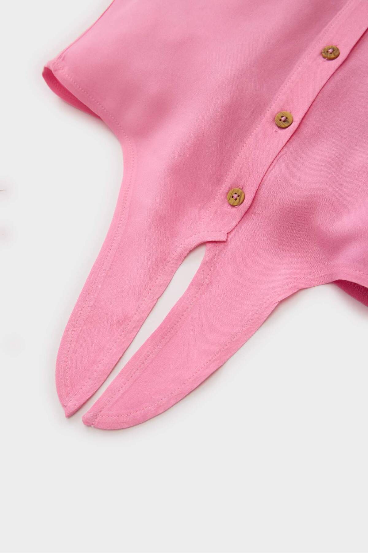 Defacto Bağlamalı Kısa Kollu Gömlek Kız Bebek E2897A525SM fotoğrafı 3 (önizleme)