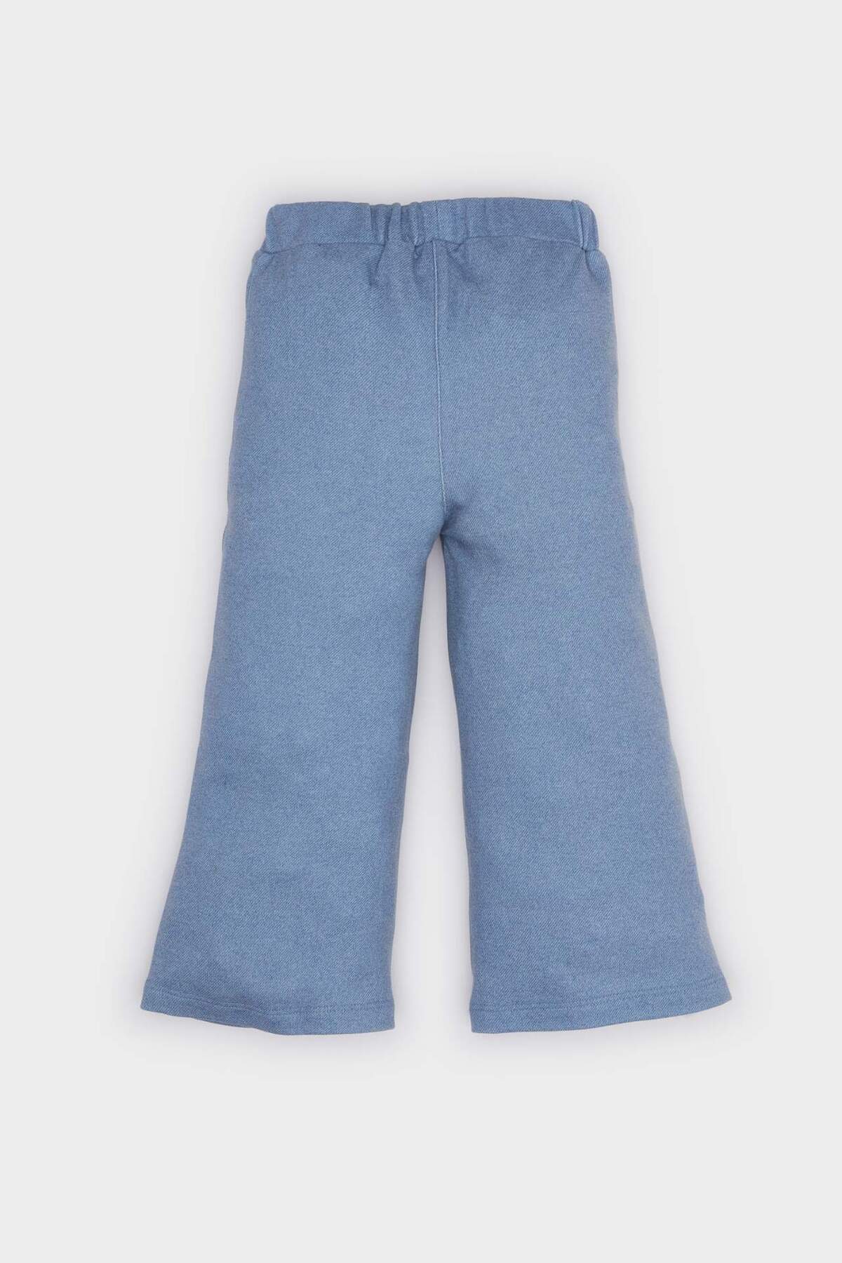 Defacto Wide Leg Jean Görünümlü Pantolon Kız Bebek F4945A525SM fotoğrafı 3 (önizleme)