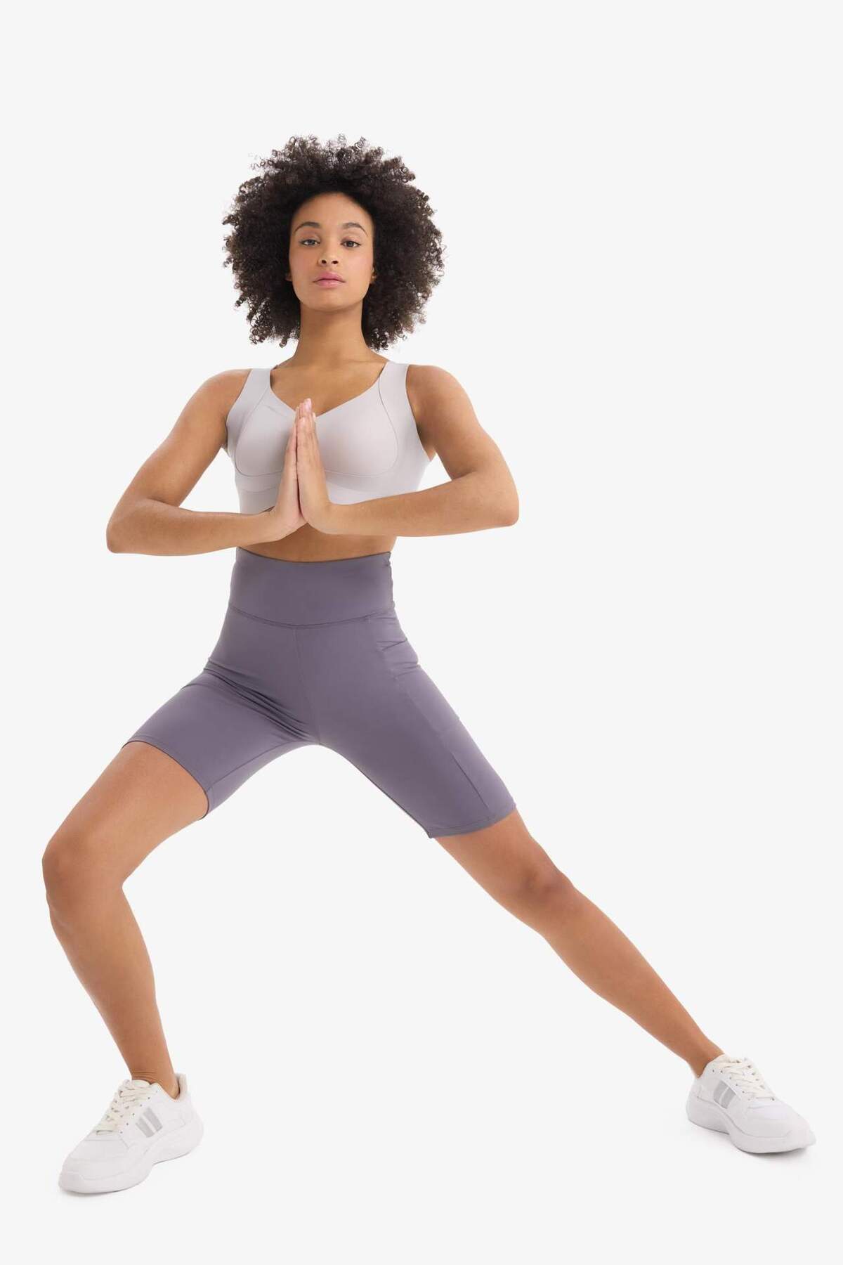 Defacto  Toparlayıcı Yüksek Bel Biker Sporcu Tayt E6323AX25SM