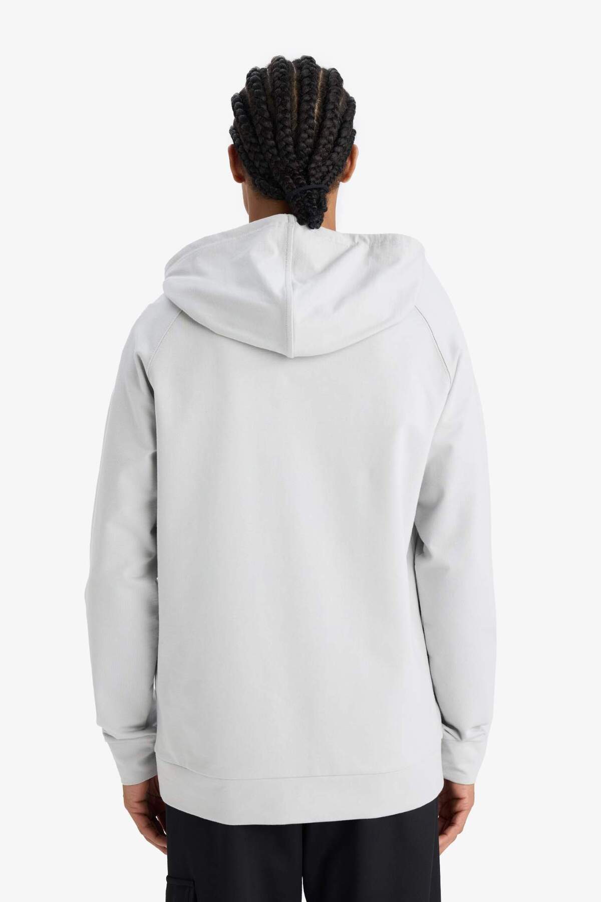 DeFacto Standart Fit Kapüşonlu Sporcu Sweatshirt D8014AX25SP görsel 6