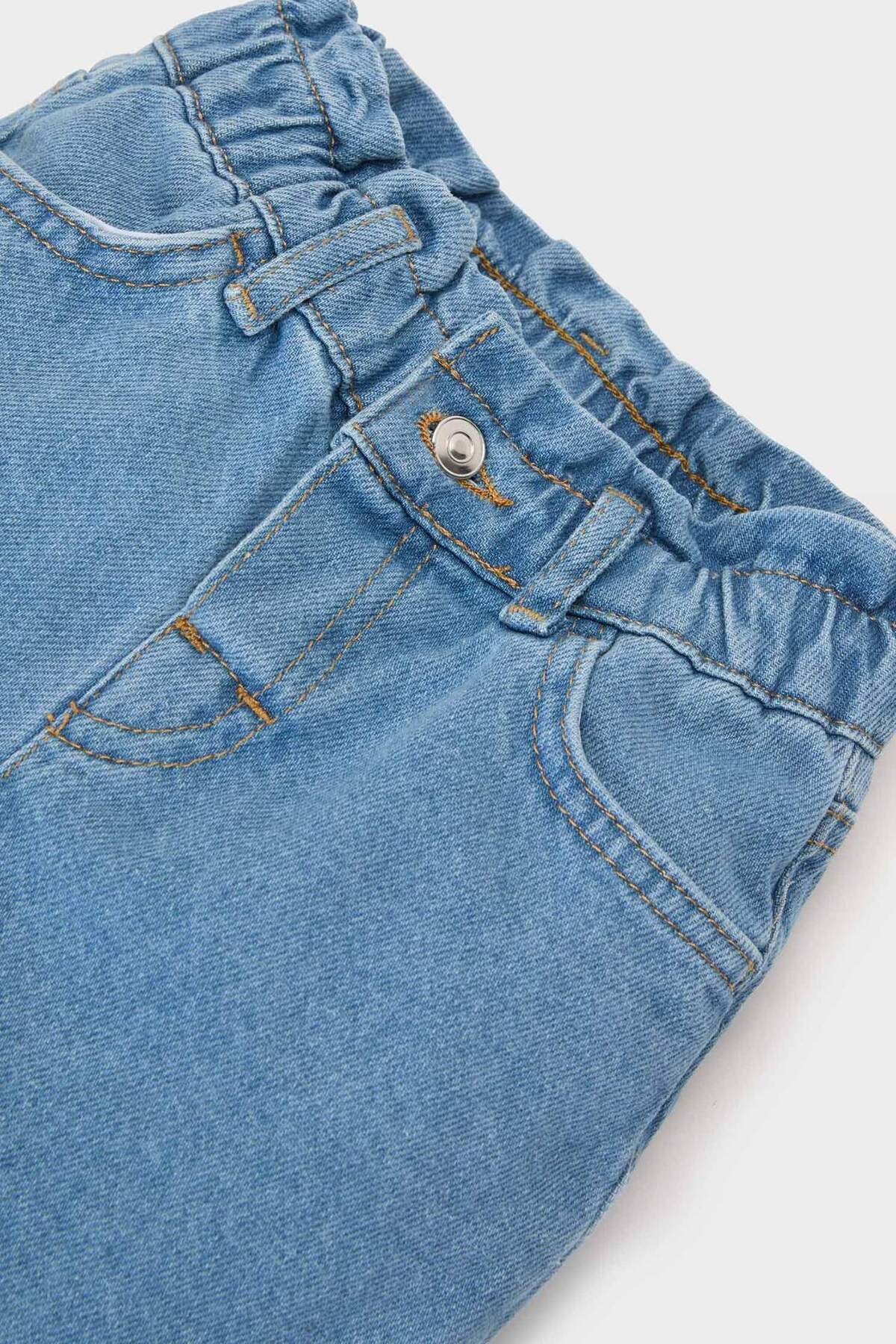 Defacto Duble Paça Jean Pantolon Kız Bebek E0424A525SP fotoğrafı 3 (önizleme)