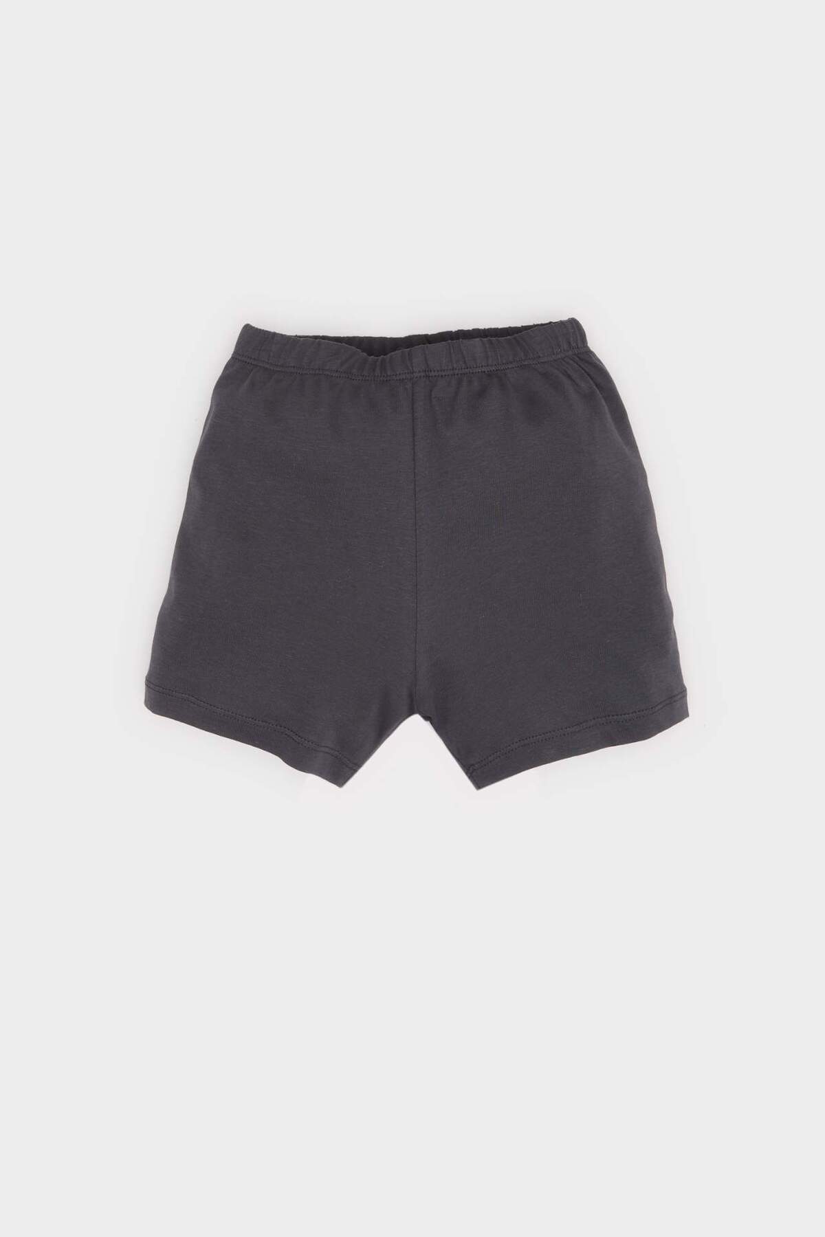 Defacto 2'li Takım Desenli Kısa Kollu Tişört Şort Erkek Bebek E8489A525SM fotoğrafı 2 (önizleme)