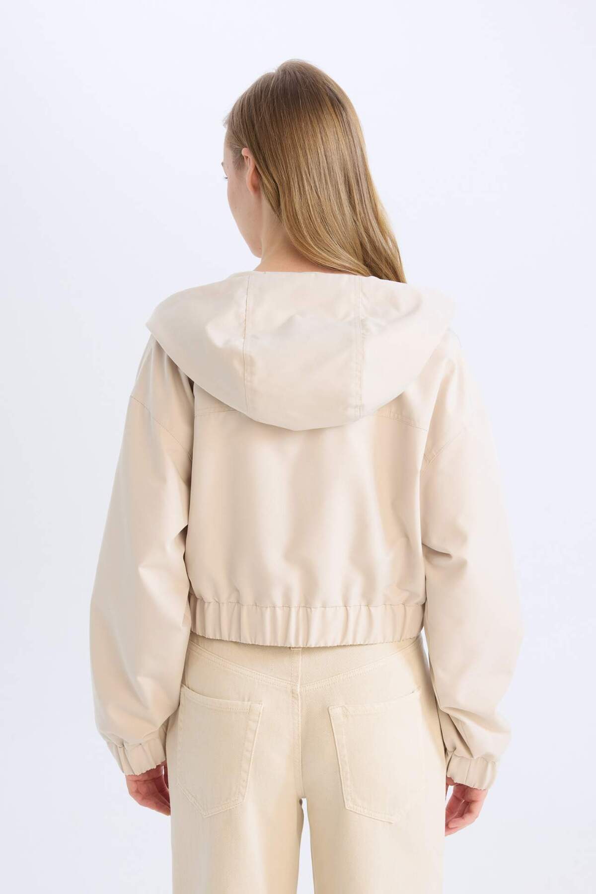 Defacto  Su Geçirmez Kapüşonlu Fermuarlı Mont D5776AX25SP - Görsel 6