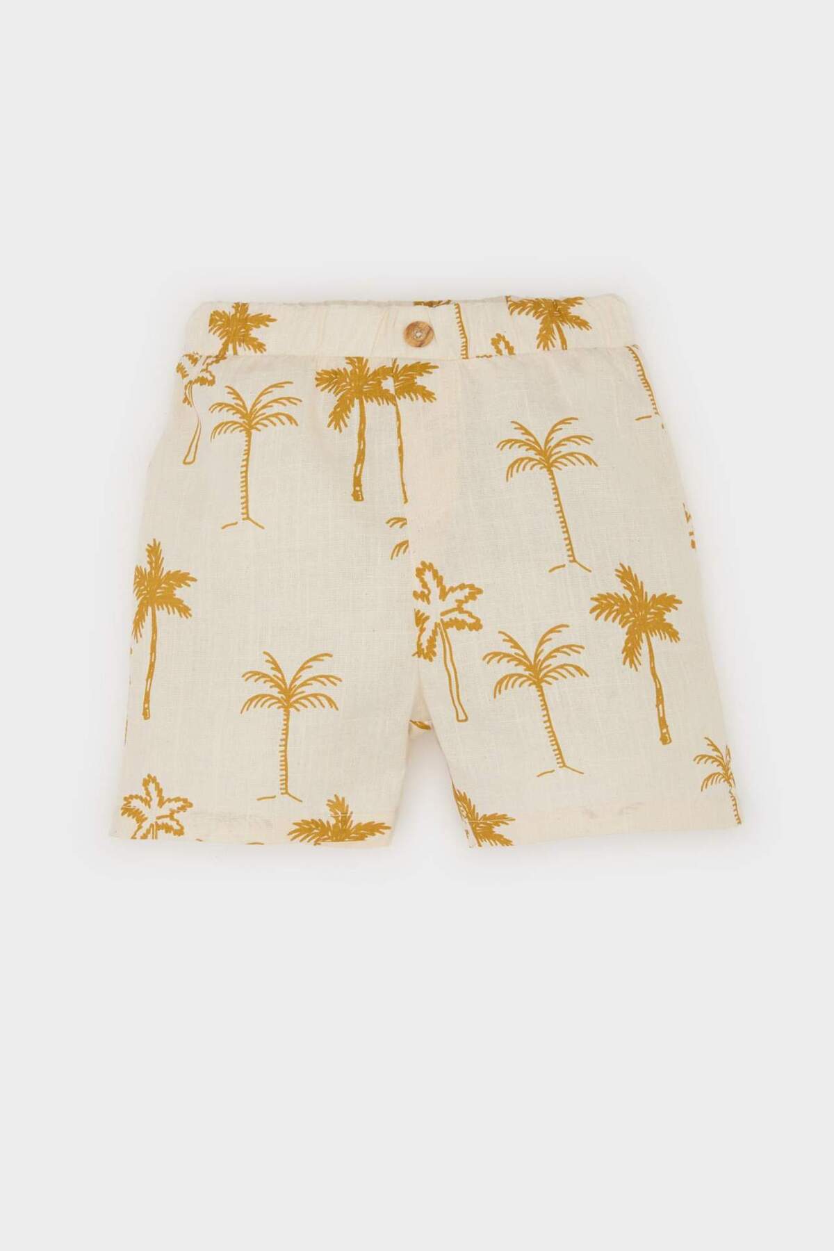 Defacto 2'li Takım Tropikal Desenli Flamlı Poplin Kısa Kollu Gömlek Beli Lastikli Şort Erkek Bebek E8153A525 fotoğrafı 4 (önizleme)