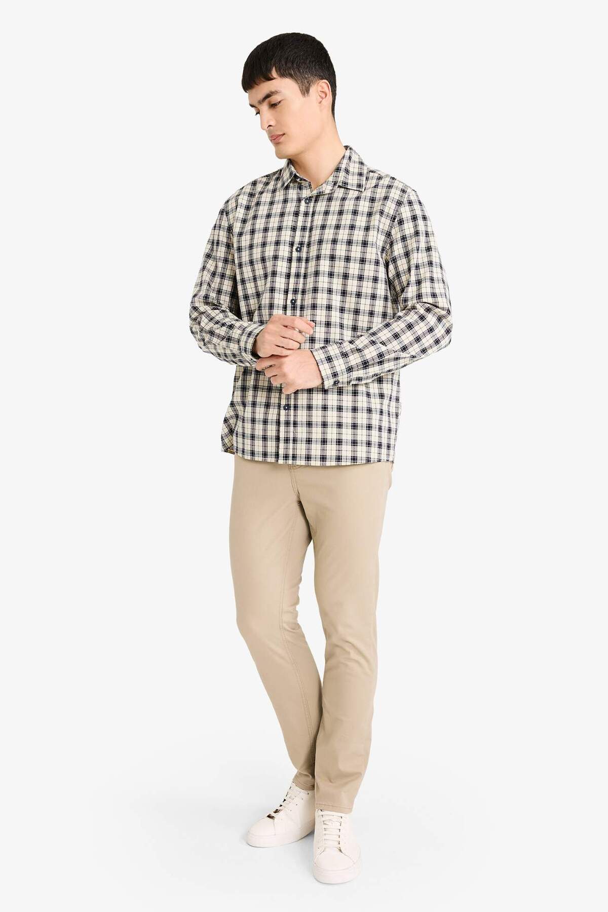 Slim Fit Pantolon B2089AX25SP — بژ — تصویر 2 از 4
