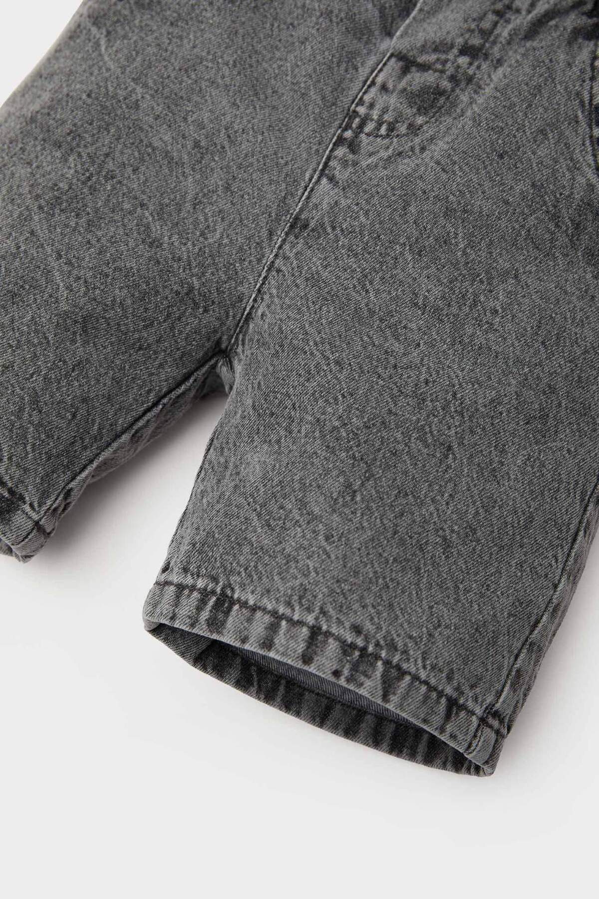 Defacto Basic Düz Beli Lastikli Jean Şort Erkek Bebek E3382A525SM fotoğrafı 5 (önizleme)