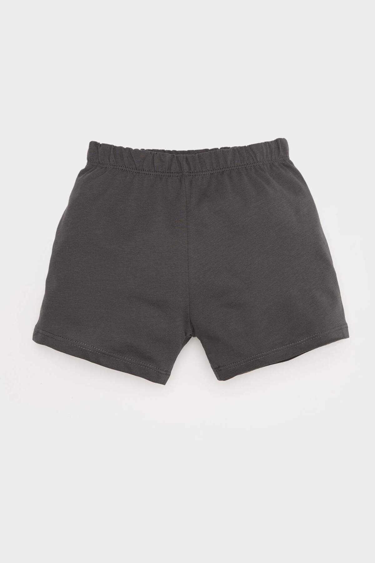 Defacto 2'li Takım Kaykay Baskılı Kısa Kollu Tişört Beli Lastikli Şort Erkek Bebek E5985A525SM fotoğrafı 2 (önizleme)