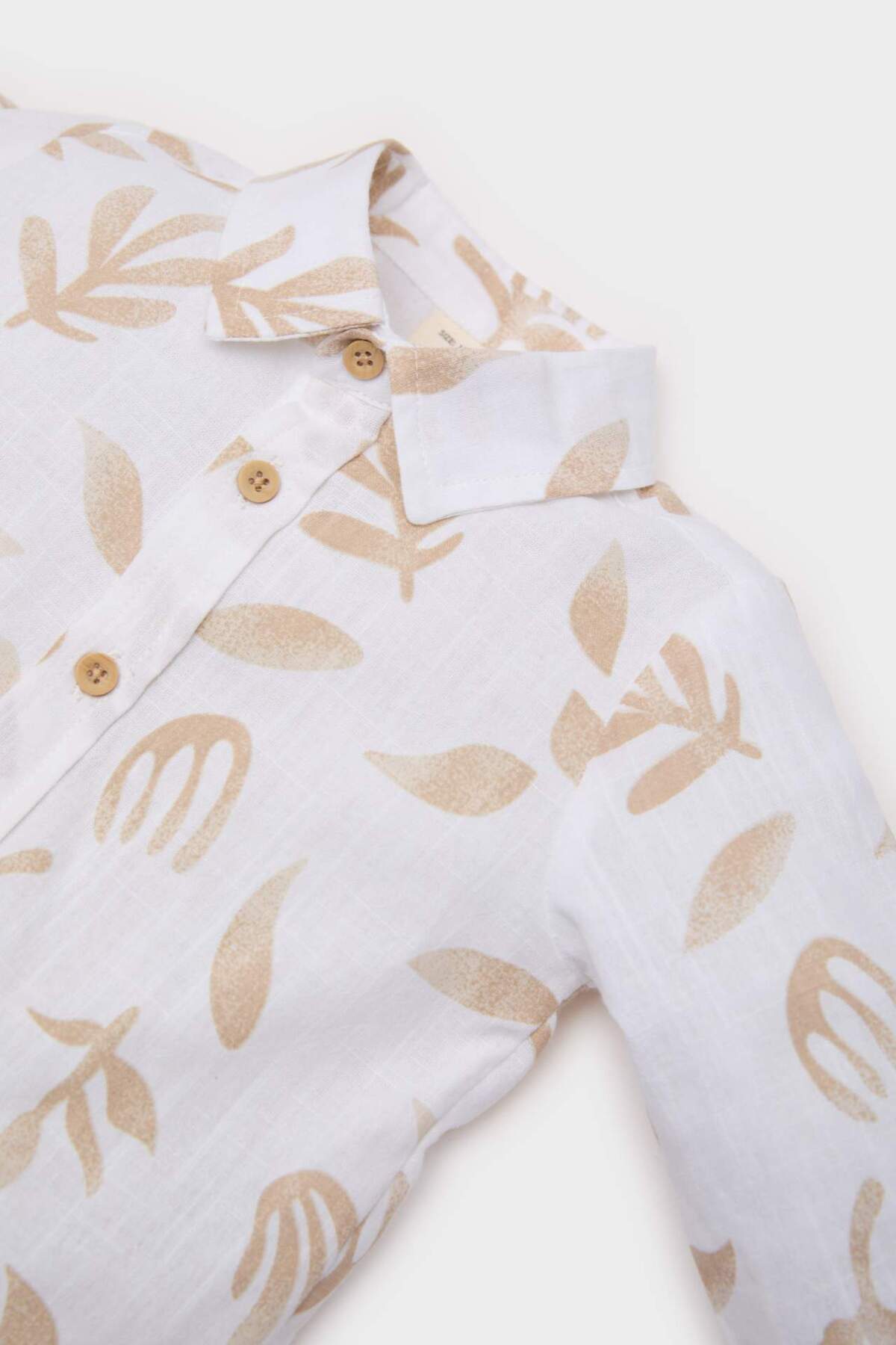 Defacto Desenli Flamlı Poplin Uzun Kollu Gömlek Erkek Bebek B9257A525SP fotoğrafı 2 (önizleme)