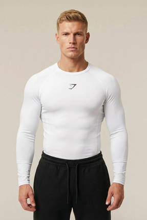 Stylovi Shark+ Premium Compression Gym Body - Ultra Esnek, Slim Fit T-Shirt