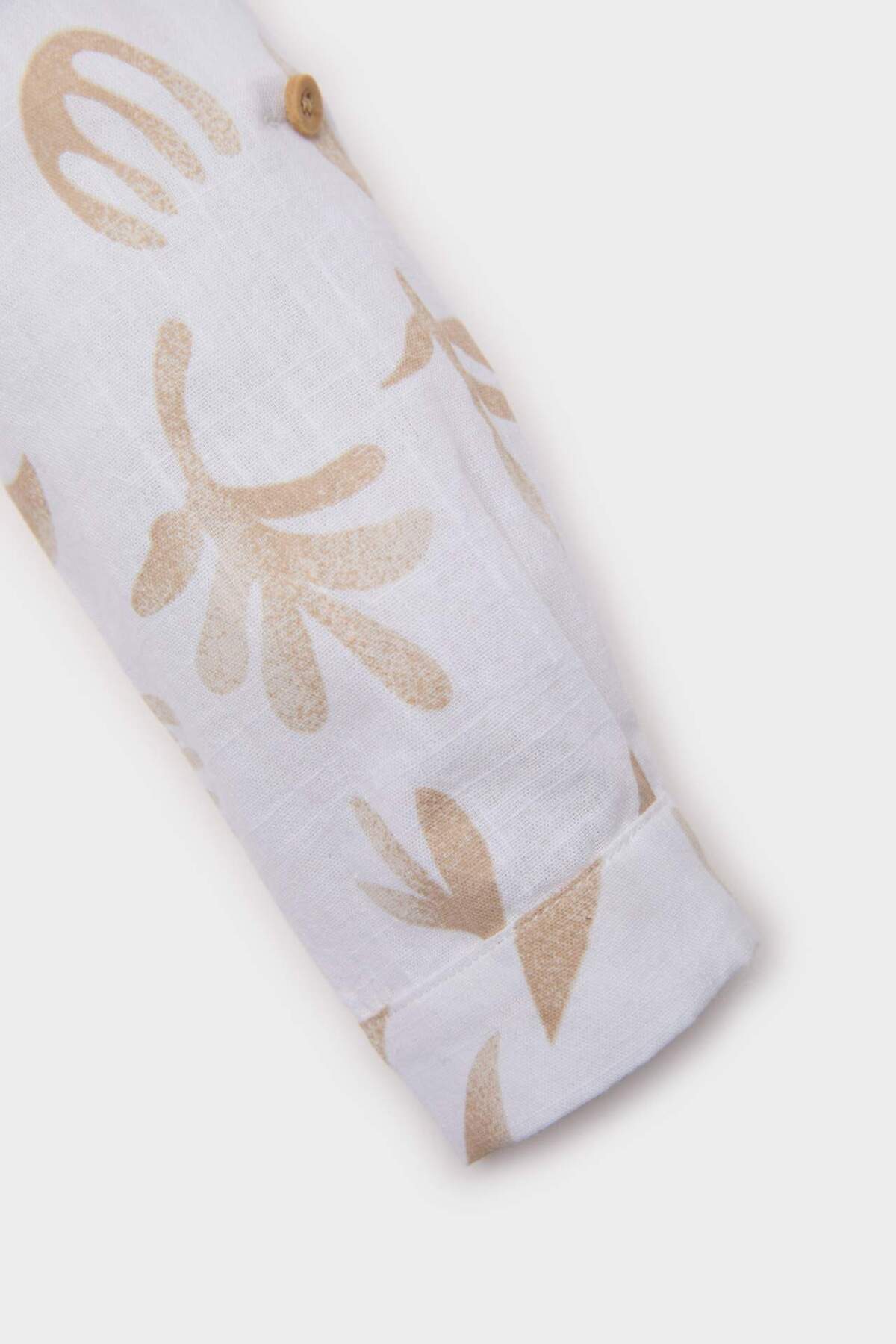 Defacto Desenli Flamlı Poplin Uzun Kollu Gömlek Erkek Bebek B9257A525SP fotoğrafı 3 (önizleme)