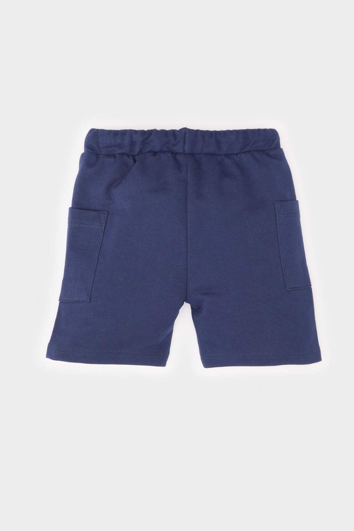 Defacto Beli Lastikli Basic Düz Şort Erkek Bebek E4907A525SM fotoğrafı 4 (önizleme)