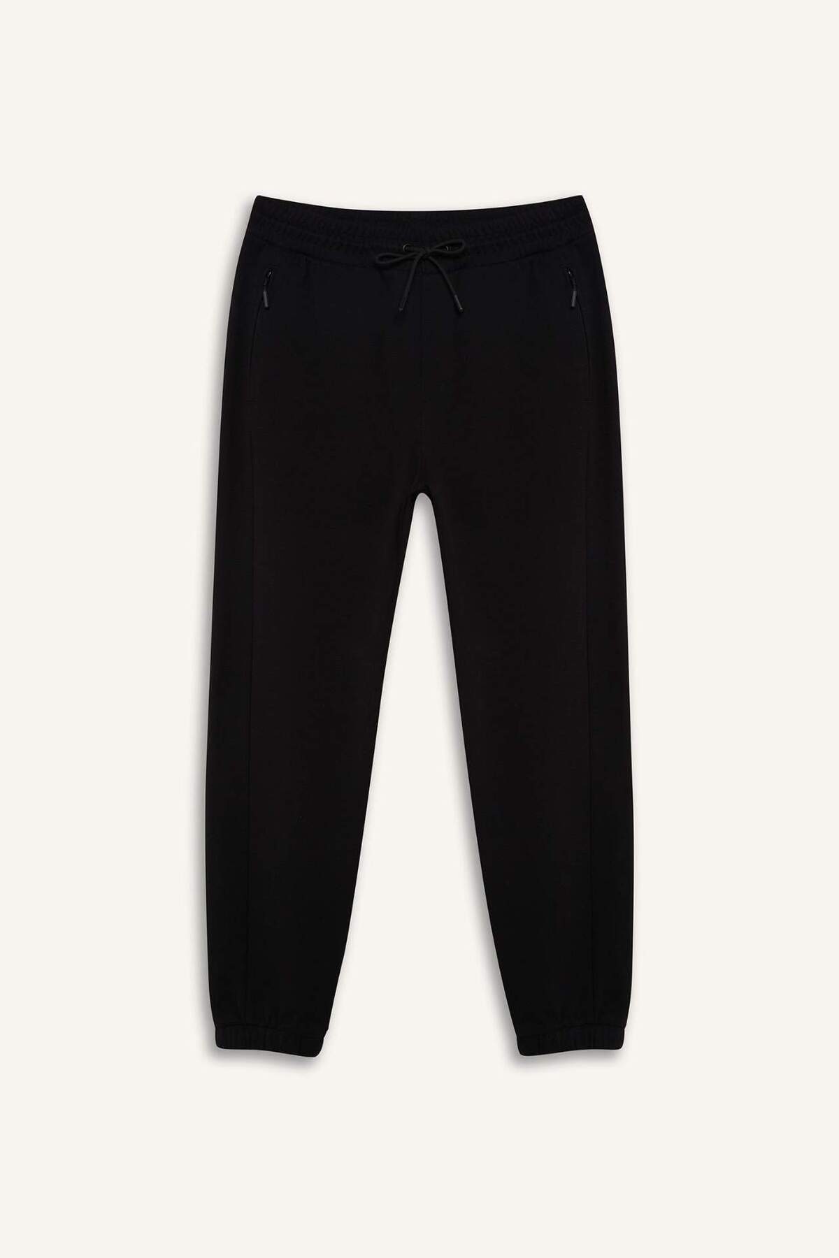 DeFacto Slim Fit Dar Kesim Fermuar Cepli Pike Eşofman Altı D5258AX25SP görsel 8