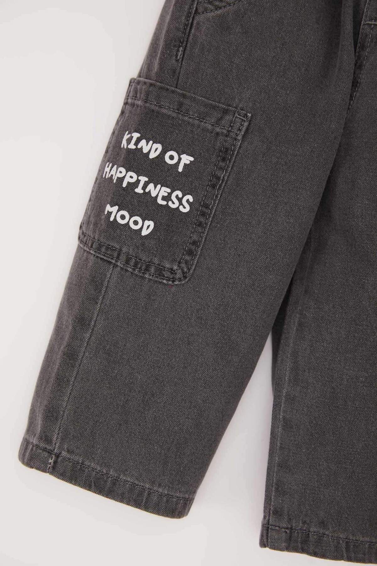 Defacto Beli Lastikli Cepli Baskılı Jean Pantolon Erkek Bebek E0800A525SP fotoğrafı 5 (önizleme)