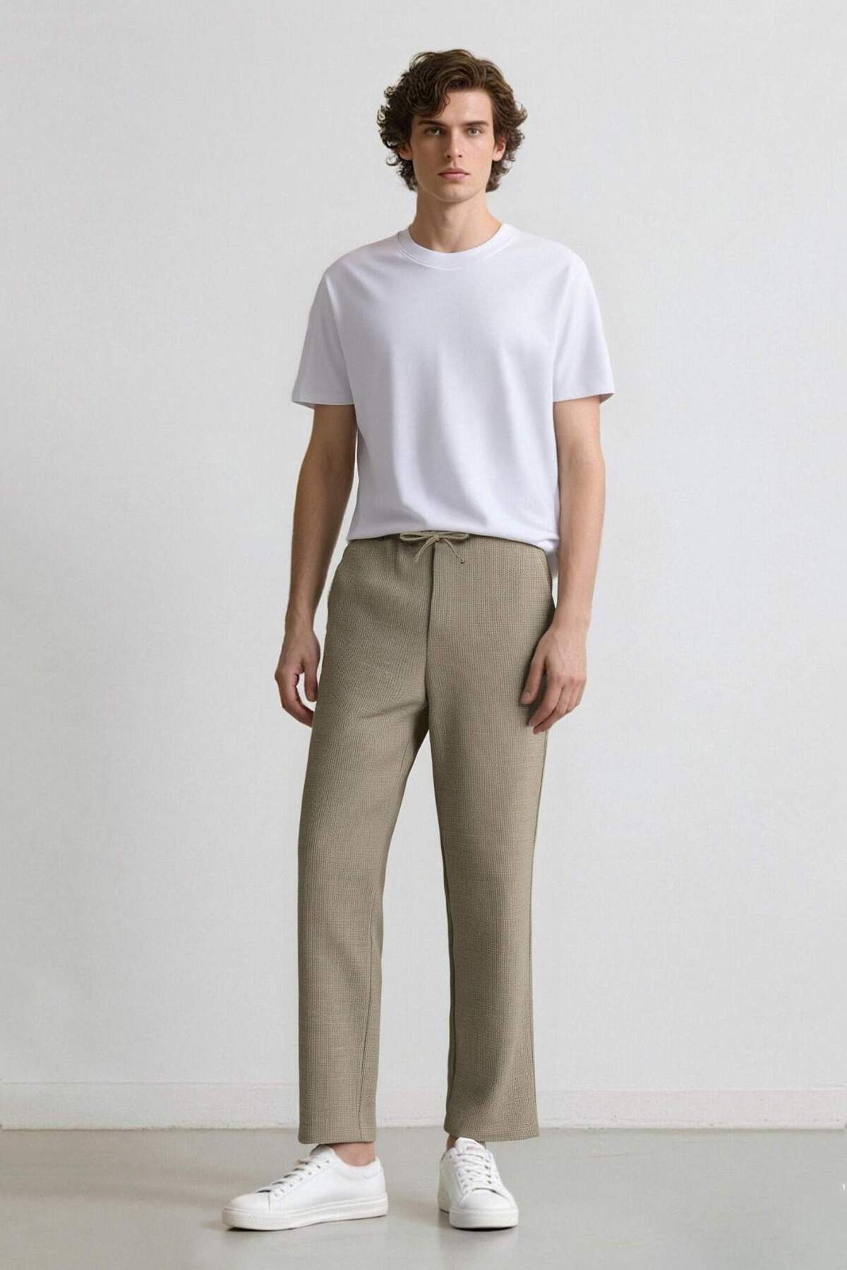 Defacto Wide Leg Loose Relaxed Cut Three Pocket Wide Leg Pants D7316Ax25Sp