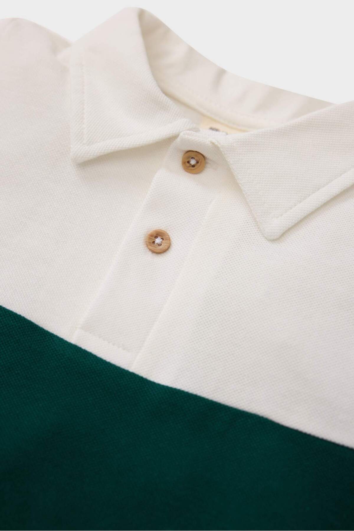 Defacto Polo Yaka Renk Bloklu Pike Kısa Kollu Tişört Erkek Bebek E3575A525SM fotoğrafı 2 (önizleme)