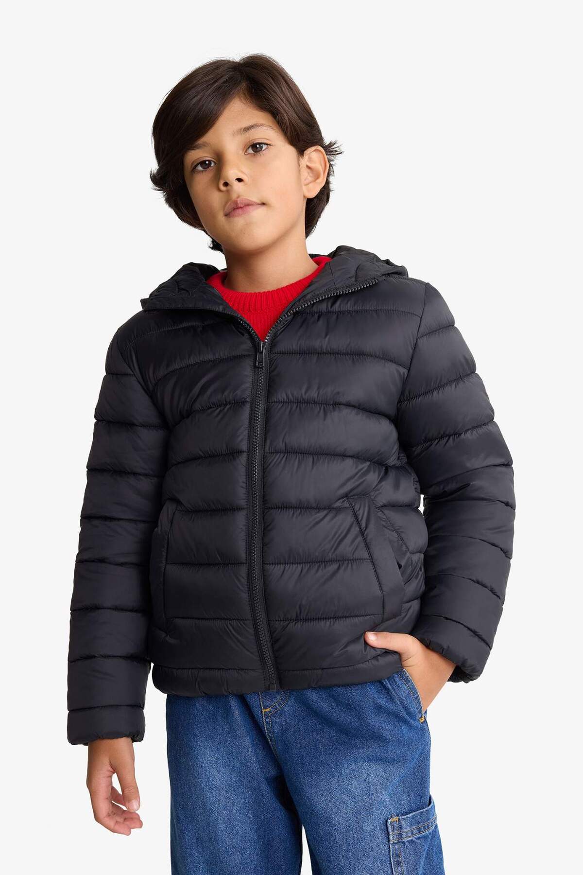 Su İtici Kapüşonlu Mont Erkek Çocuk D5899A825SP