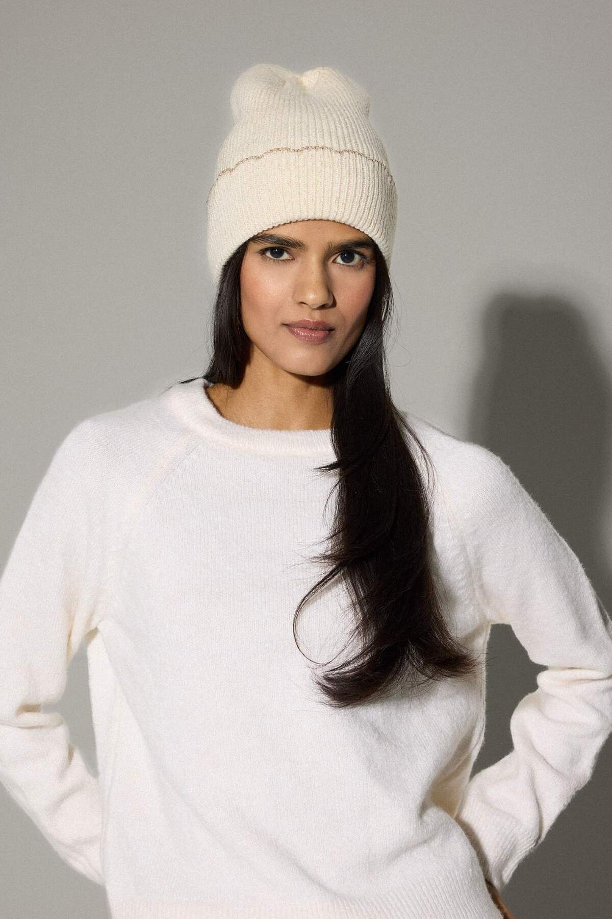 Defacto  Kadın Basic Düz Örgü Bere C6640AX24WN - Görsel 2