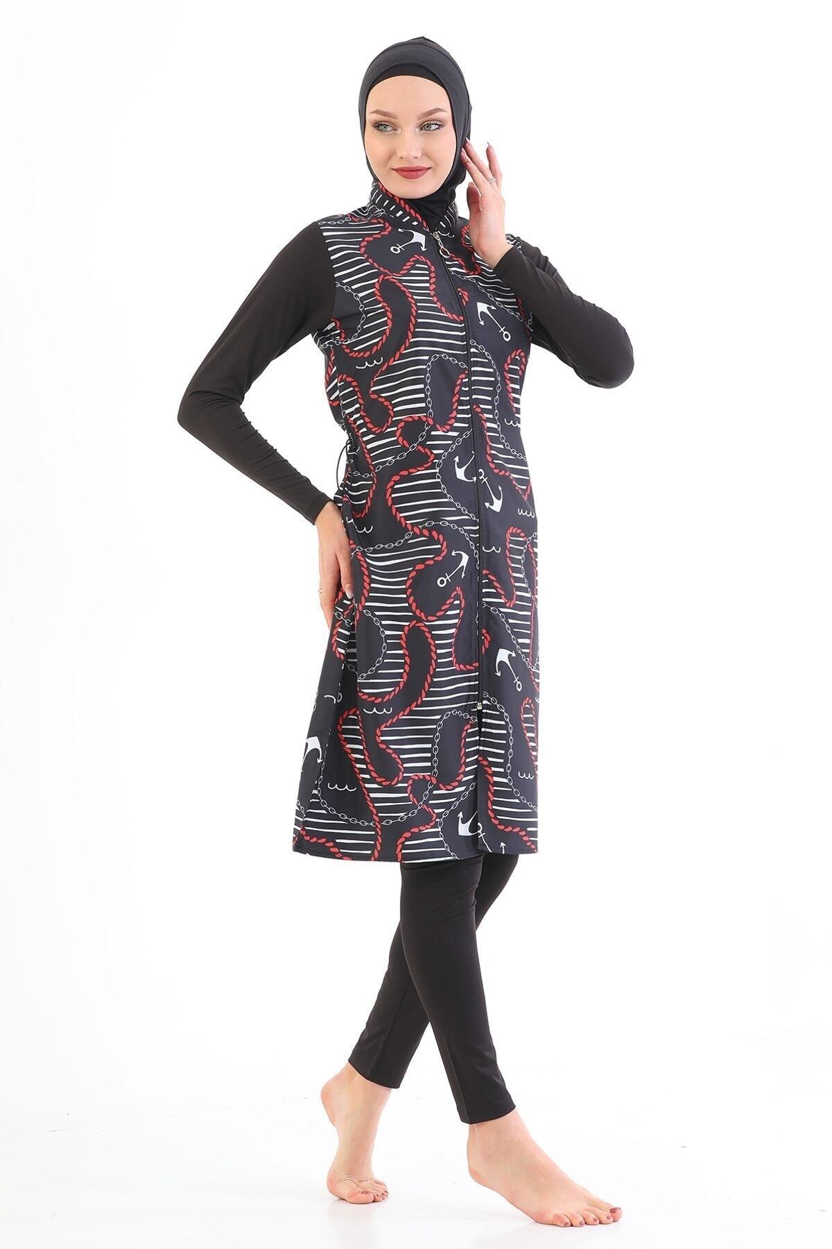 Fully Closed Hijab Swimsuit Çiğdem Anchor