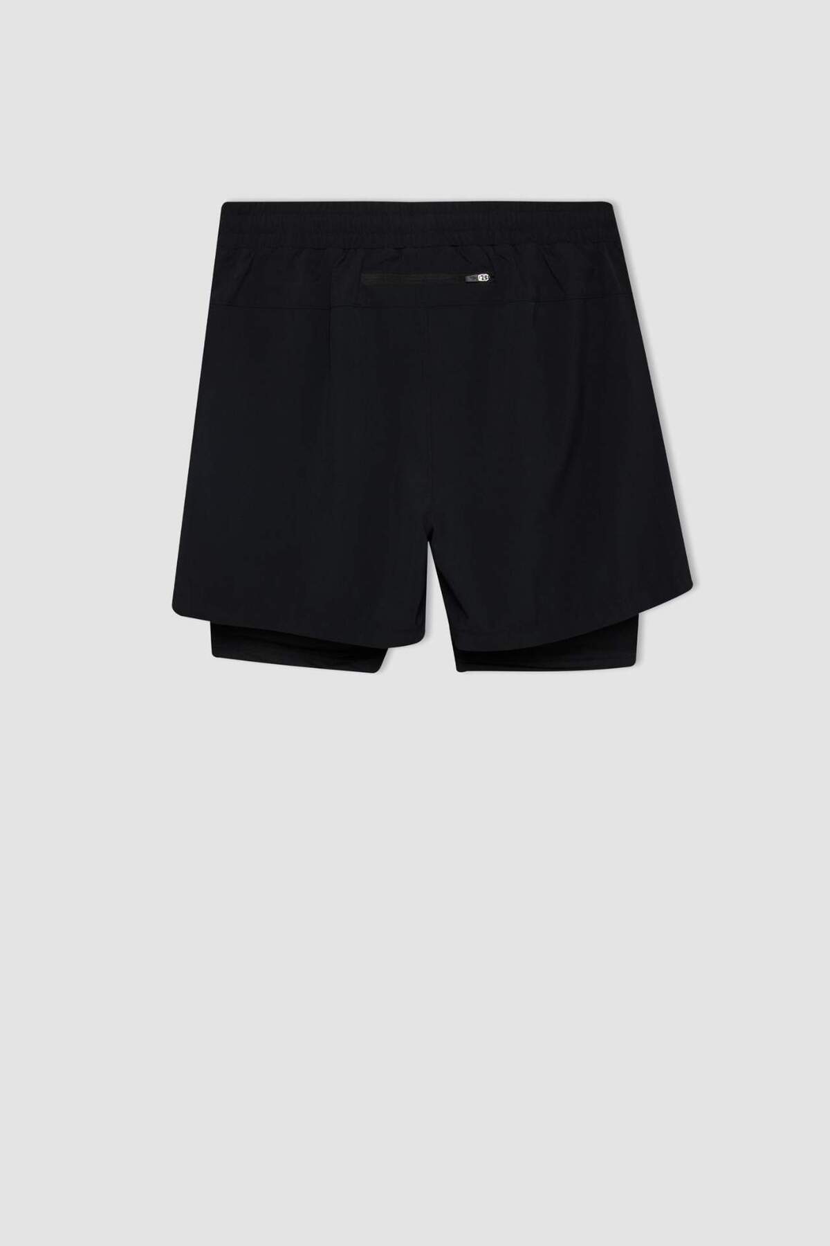 DeFacto Slim Fit Dar Kesim Fermuarlı Telefon Cepli Sporcu Taytlı Şort Z2147AZ24AU görsel 6