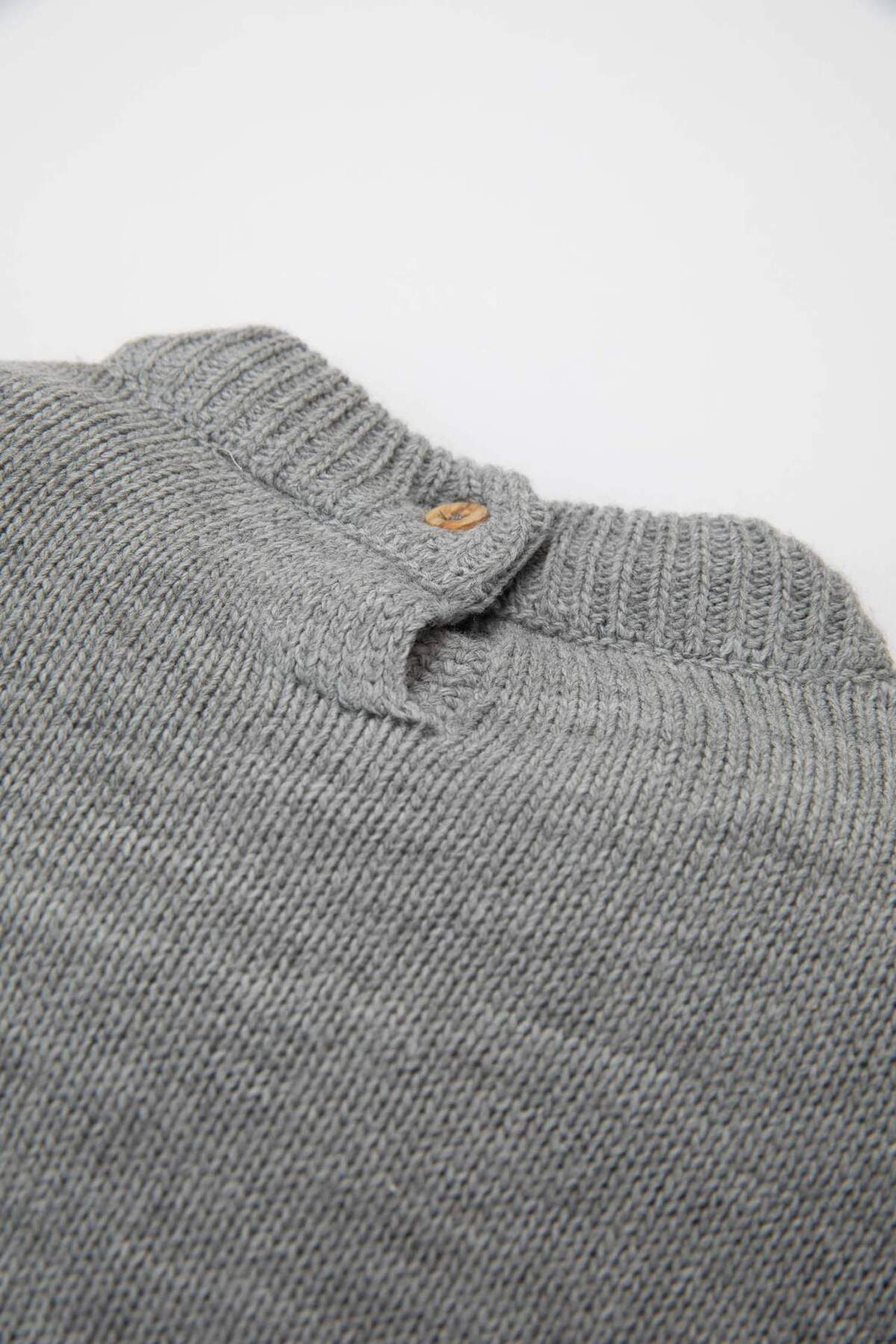 Defacto Yarım Balıkçı Yaka Uzun Kollu Triko Elbise Kız Bebek C8479A524WN fotoğrafı 3 (önizleme)