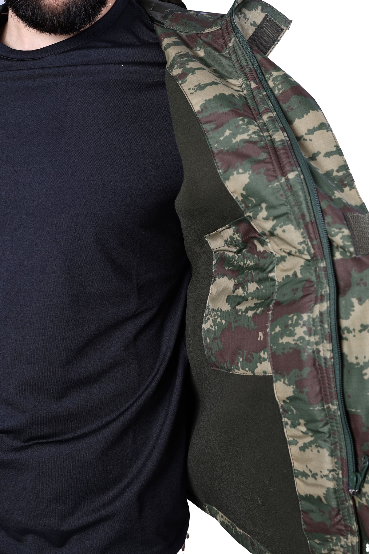 Soğuk İklim Avcı ve Outdoor Mont — سبز ERVSK001 — تصویر 5 از 5