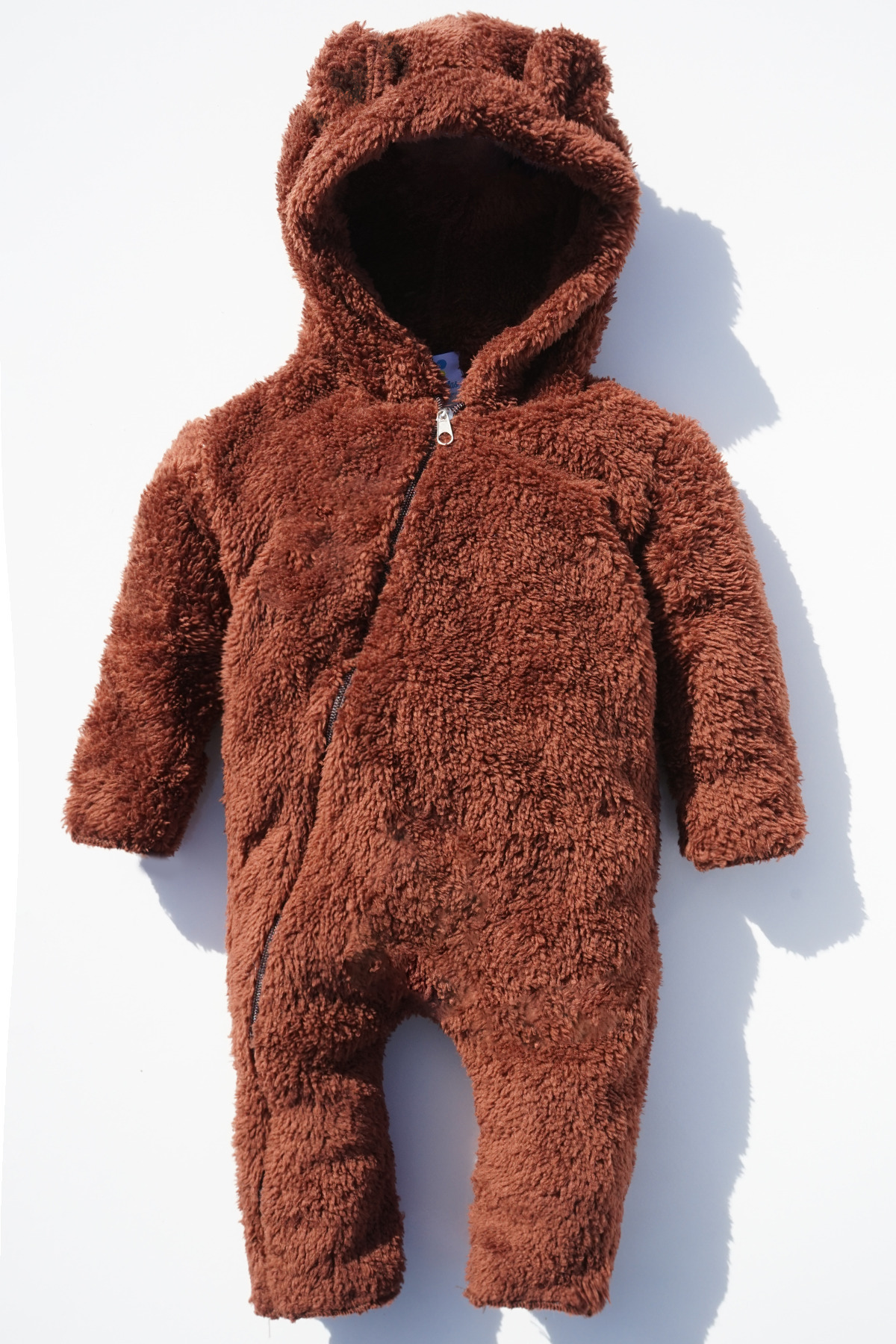 ipek atlas Kız Erkek Bebek Ve Çocuk Kışlık Patikli Eldivenli Ayıcık Tulum fotoğrafı 2 (önizleme)