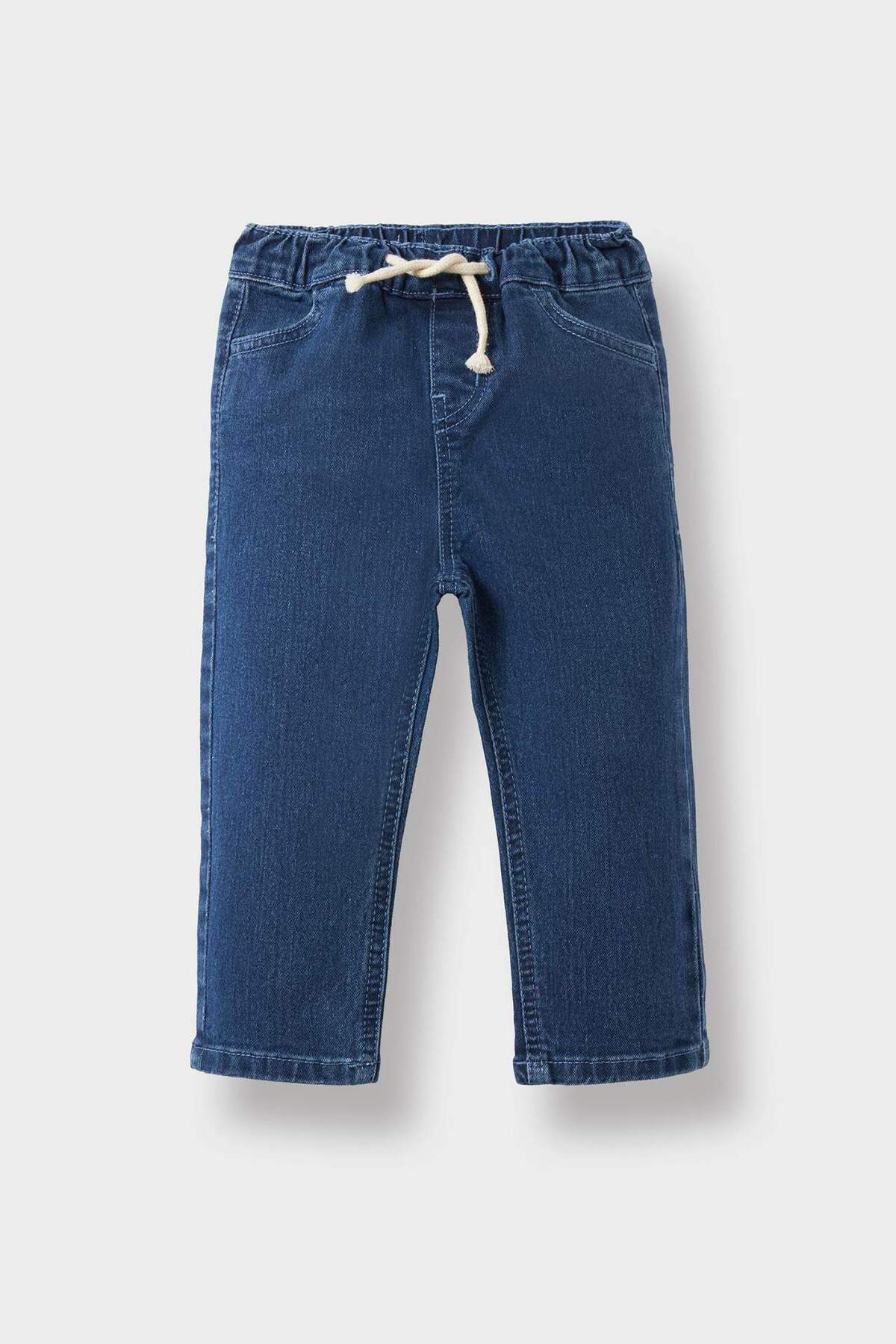 Defacto Erkek Bebek Beli Lastikli Basic Düz Jean Pantolon D2520A524AU fotoğrafı 2 (önizleme)