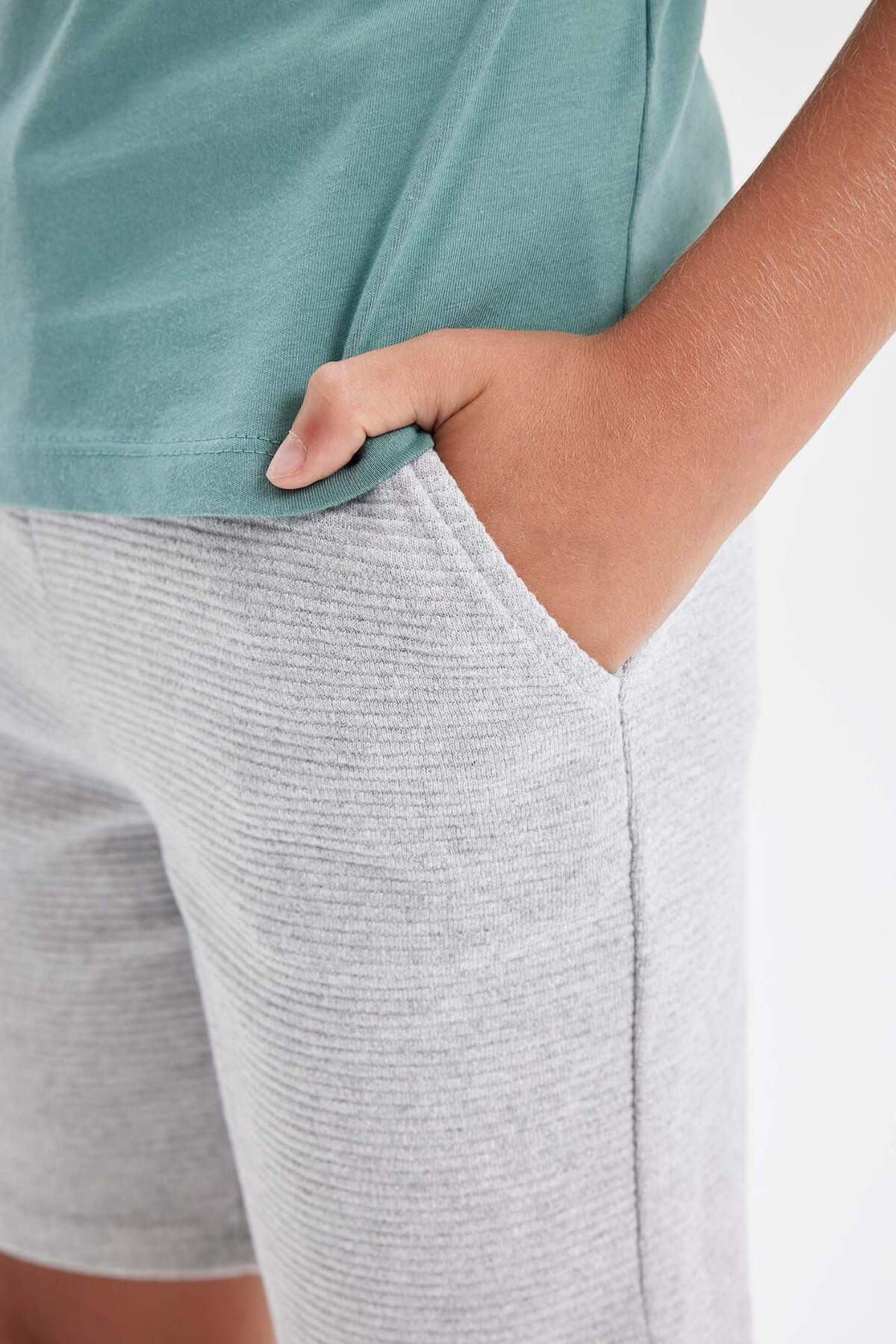 Defacto Erkek Çocuk 2li Takım Baskılı Kısa Kollu Tişört Şort D1158A824HS fotoğrafı 5 (önizleme)