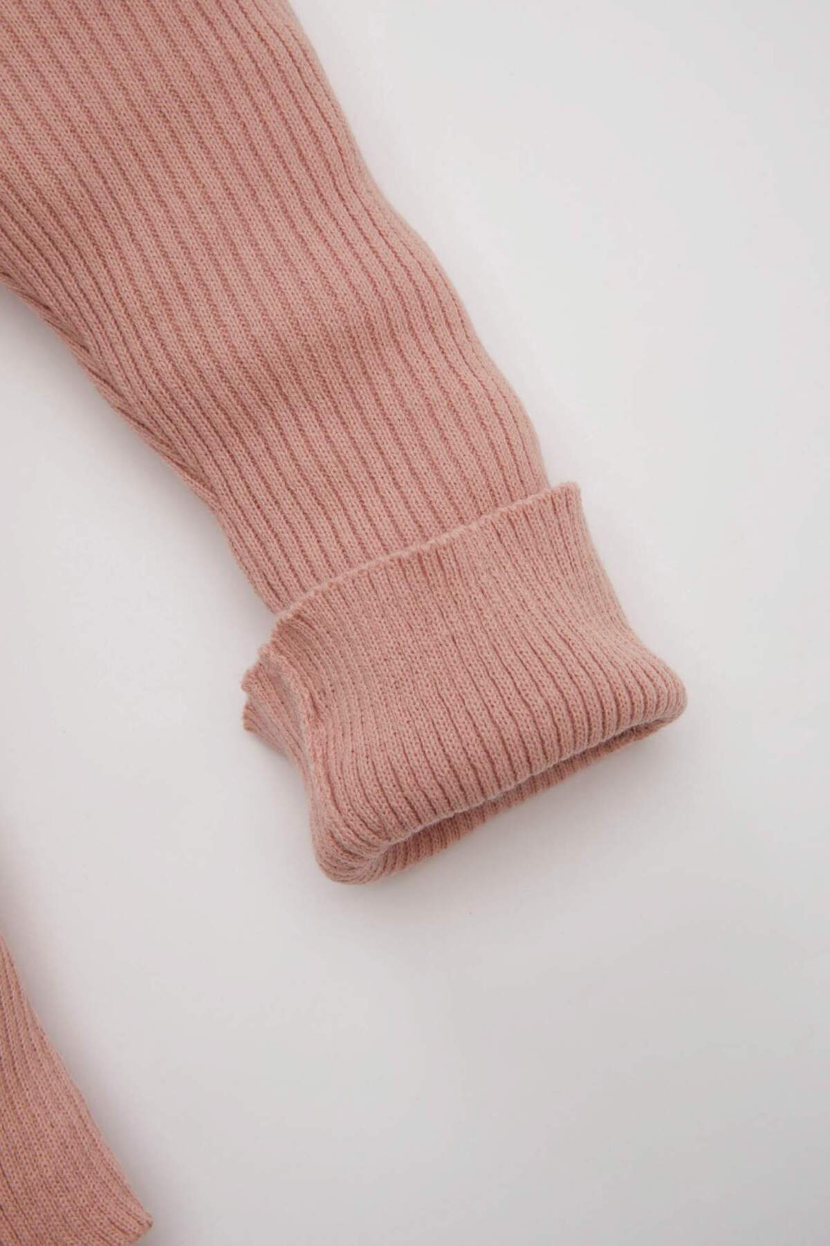 Defacto İspanyol Paça Fitilli Bej Triko Tayt Kız Bebek C8442A524WN fotoğrafı 3 (önizleme)