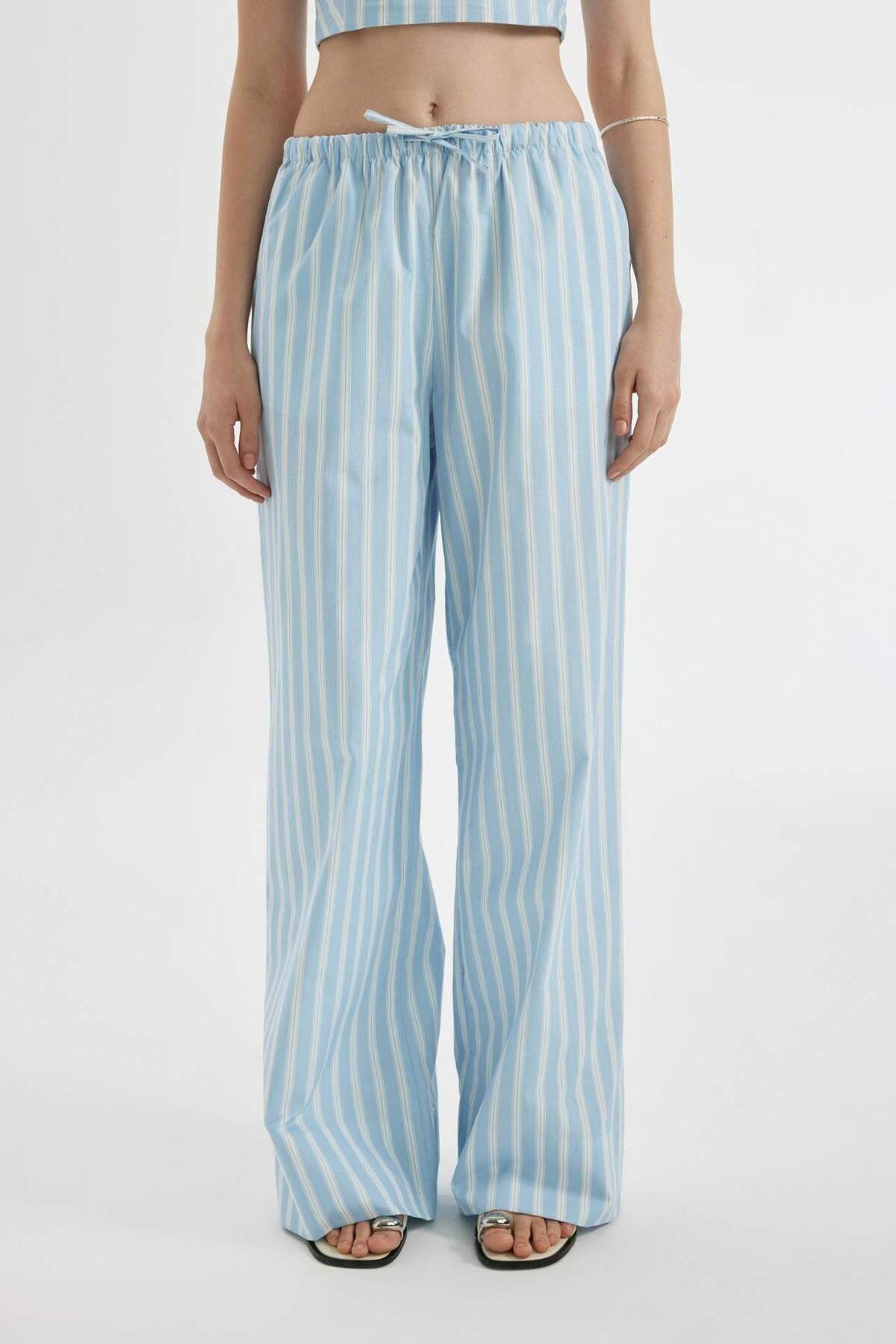 Straıght Herb Regular Waist Standard Size Poplin Pants D3472AX24HS
