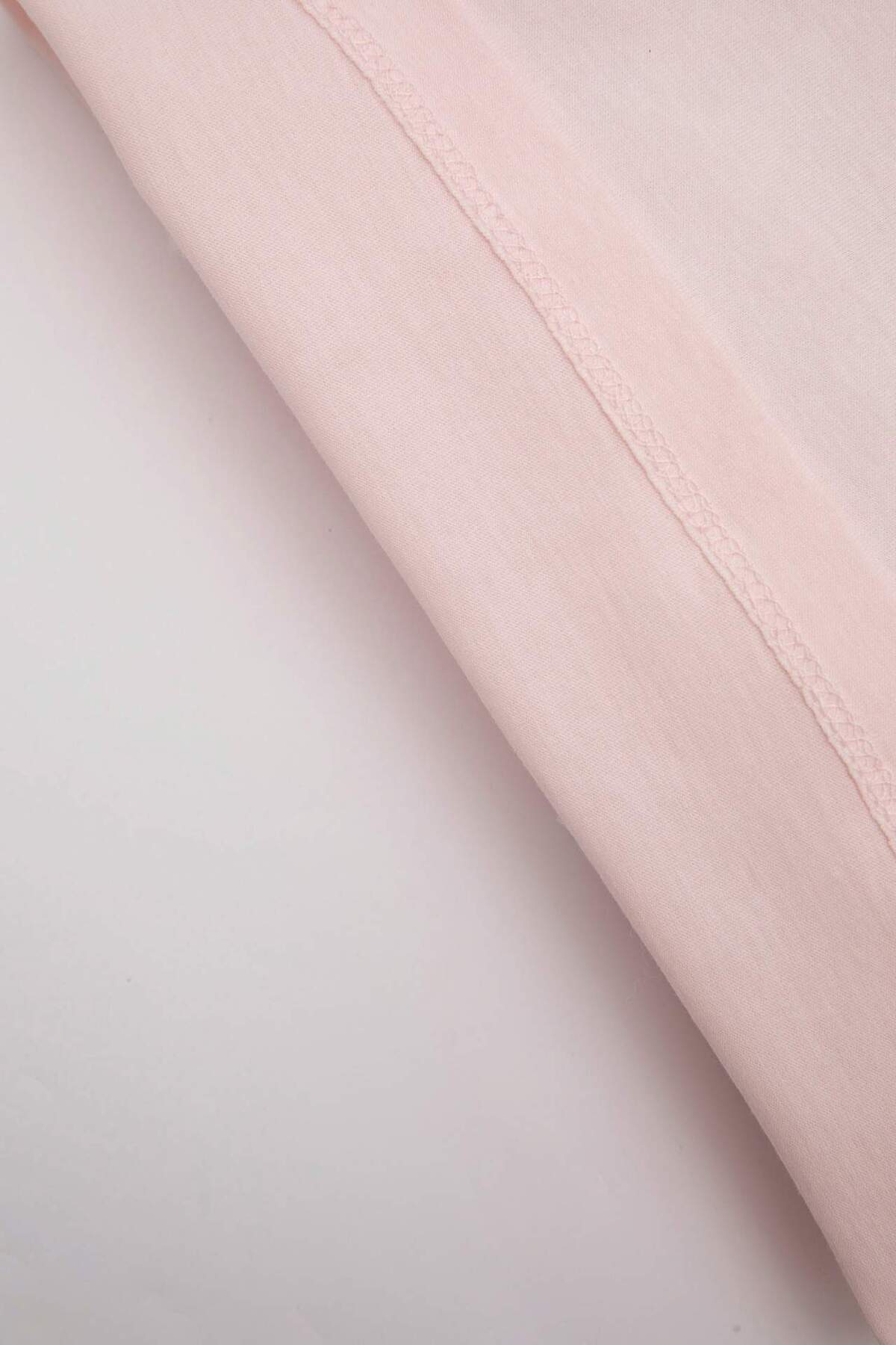 Defacto Kız Bebek Pijama Takımı Penye Basic Düz Bisiklet Yaka Kısa Kollu Üst Şort C5067A524HS fotoğrafı 3 (önizleme)