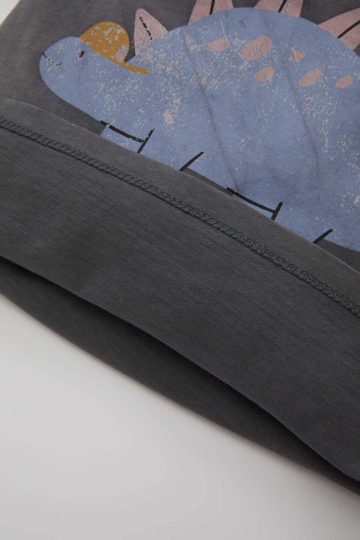 Defacto Erkek Bebek 2li Takım Dinozor Baskılı Penye Kısa Kollu Tişört Beli Lastikli Şort C5921A524SM fotoğrafı 4 (önizleme)