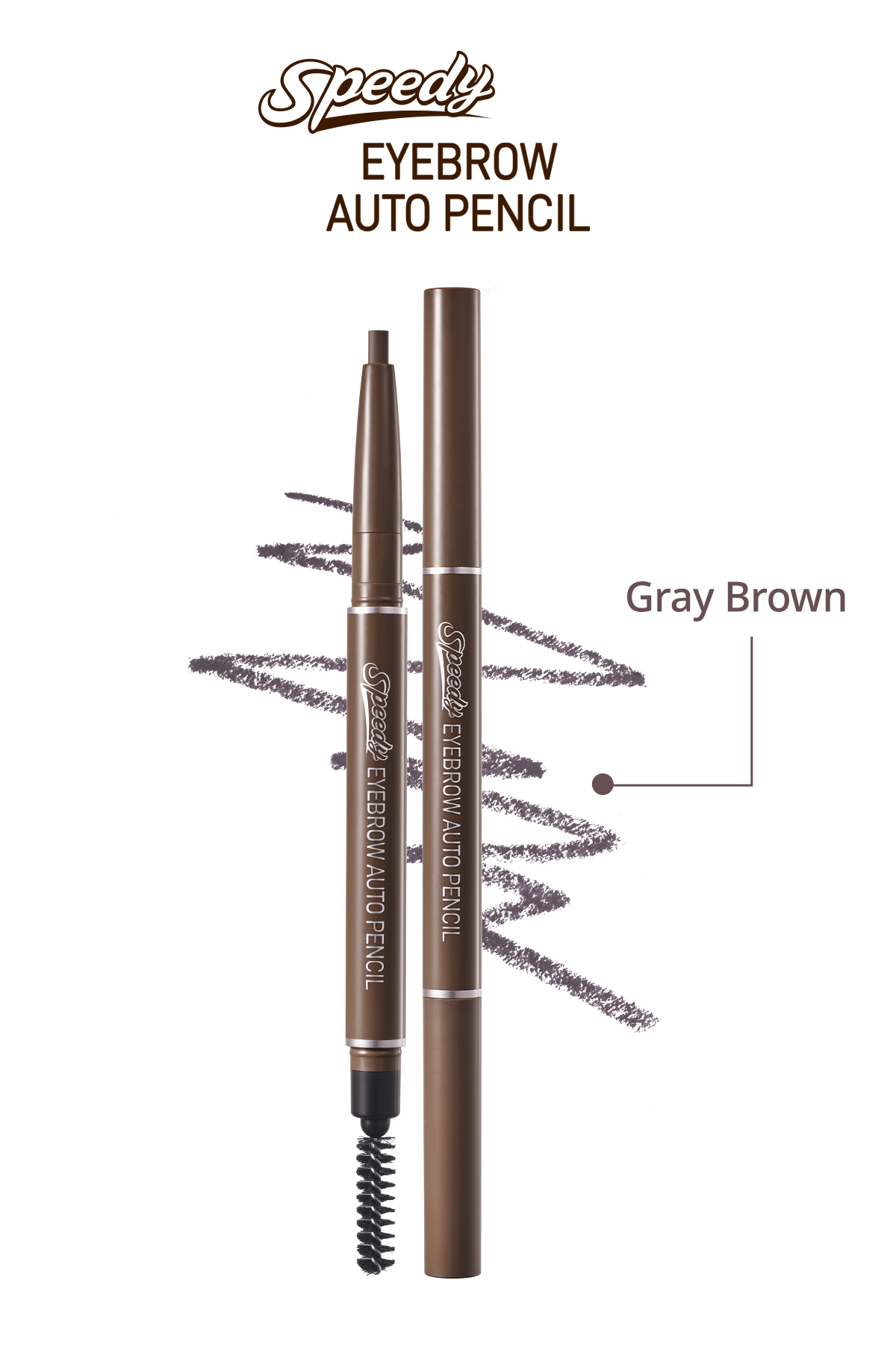 PERIPERA Doğal Görünüm Sunan Asansörlü Kaş Kalemi PERIPERA Speedy Eyebrow Auto Pencil (02 Gray Brown) — قهوهای 6235