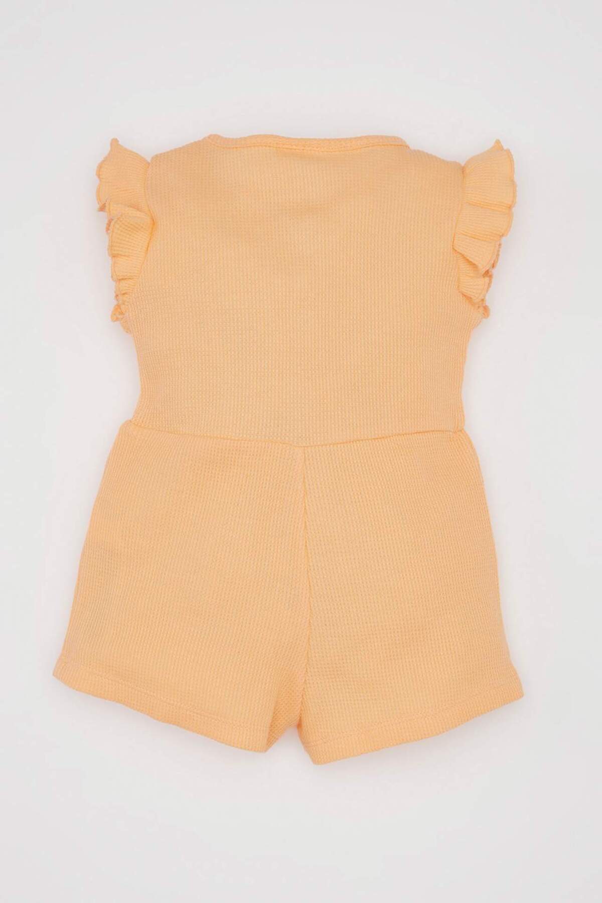 Defacto Kız Bebek 2li Takım Waffle Kolsuz Tulum Bandana C9490A524SM fotoğrafı 5 (önizleme)
