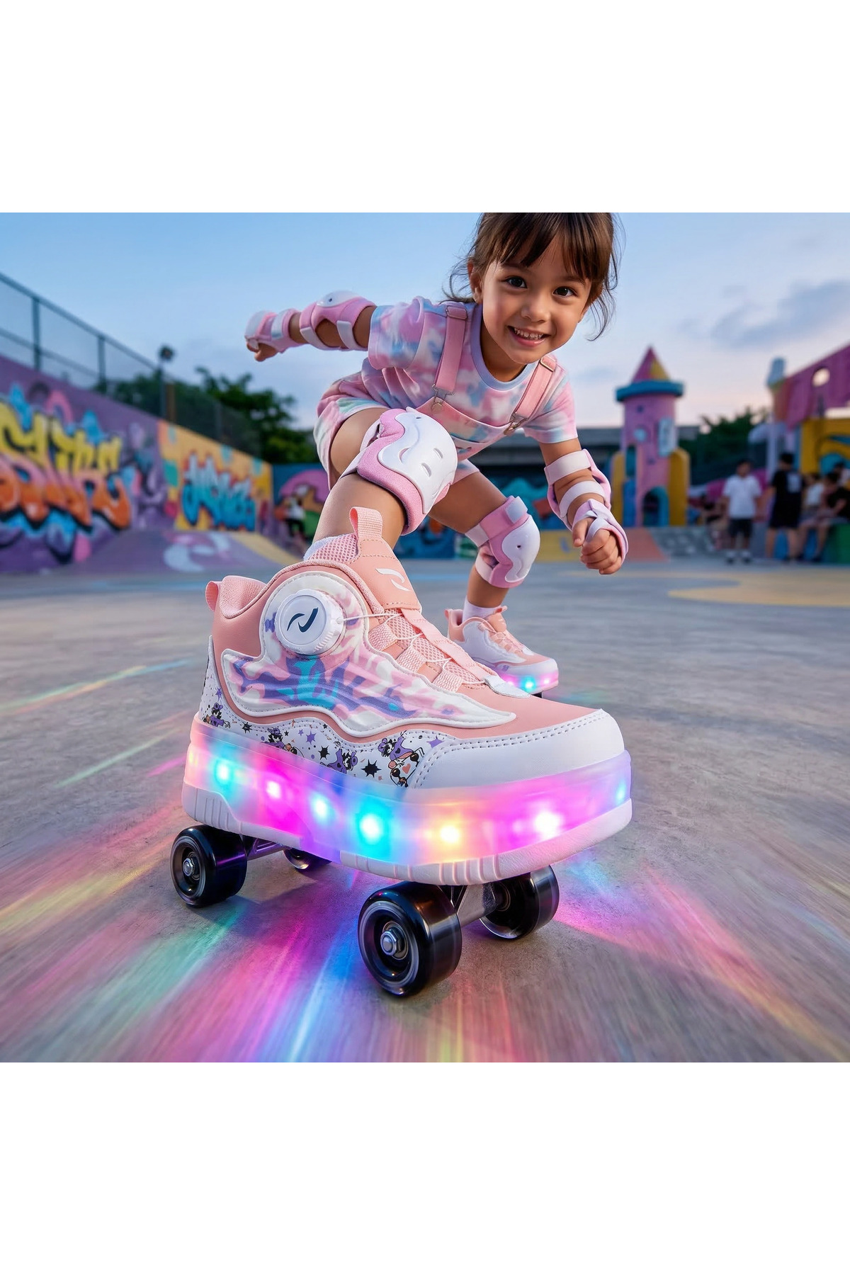 Roller skated LIGHT SNEAKERS & WHEELED SNEAKERS