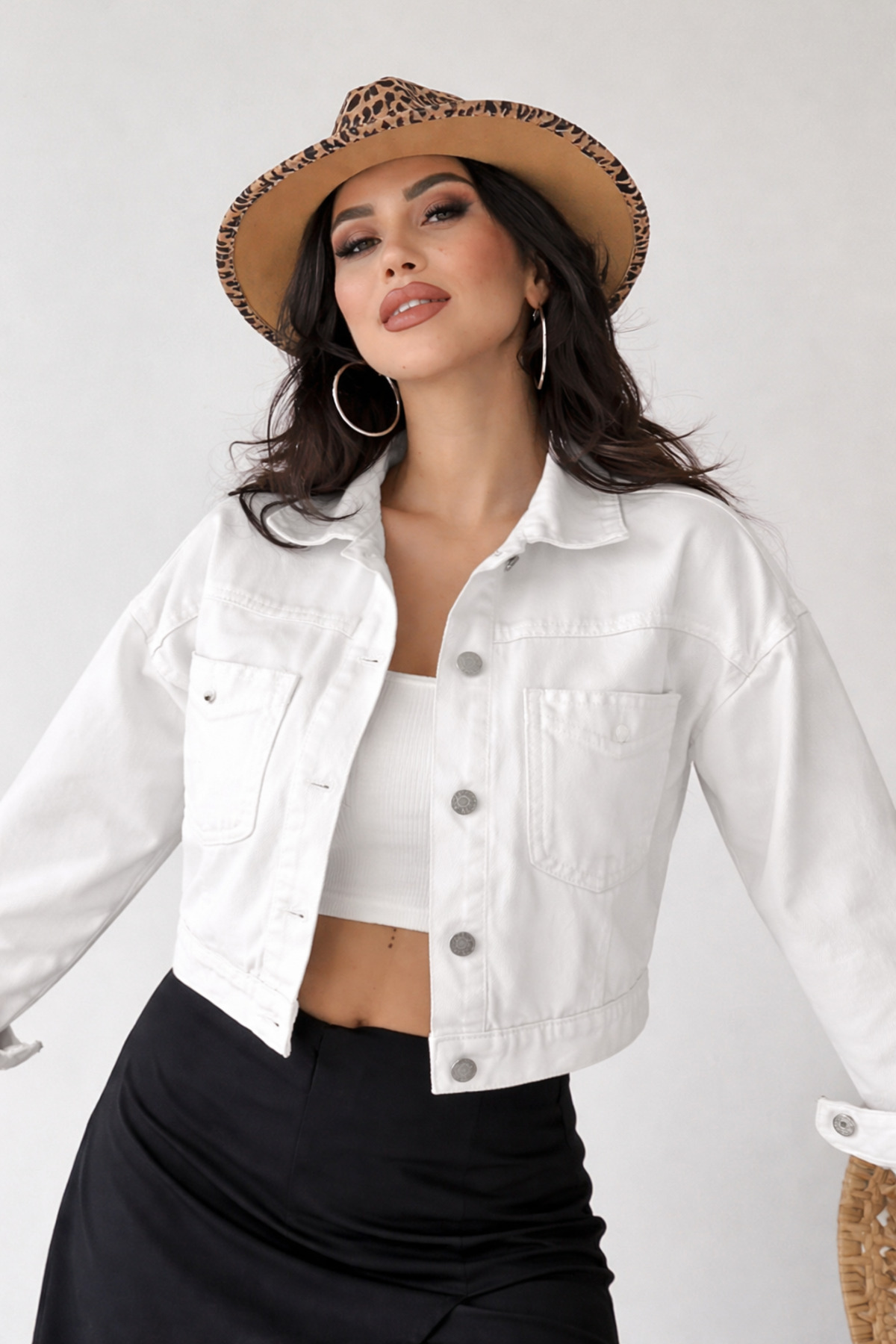 ÇEÇİM  KADIN KOT DENİM CEKET HYN-58080 - Görsel 2