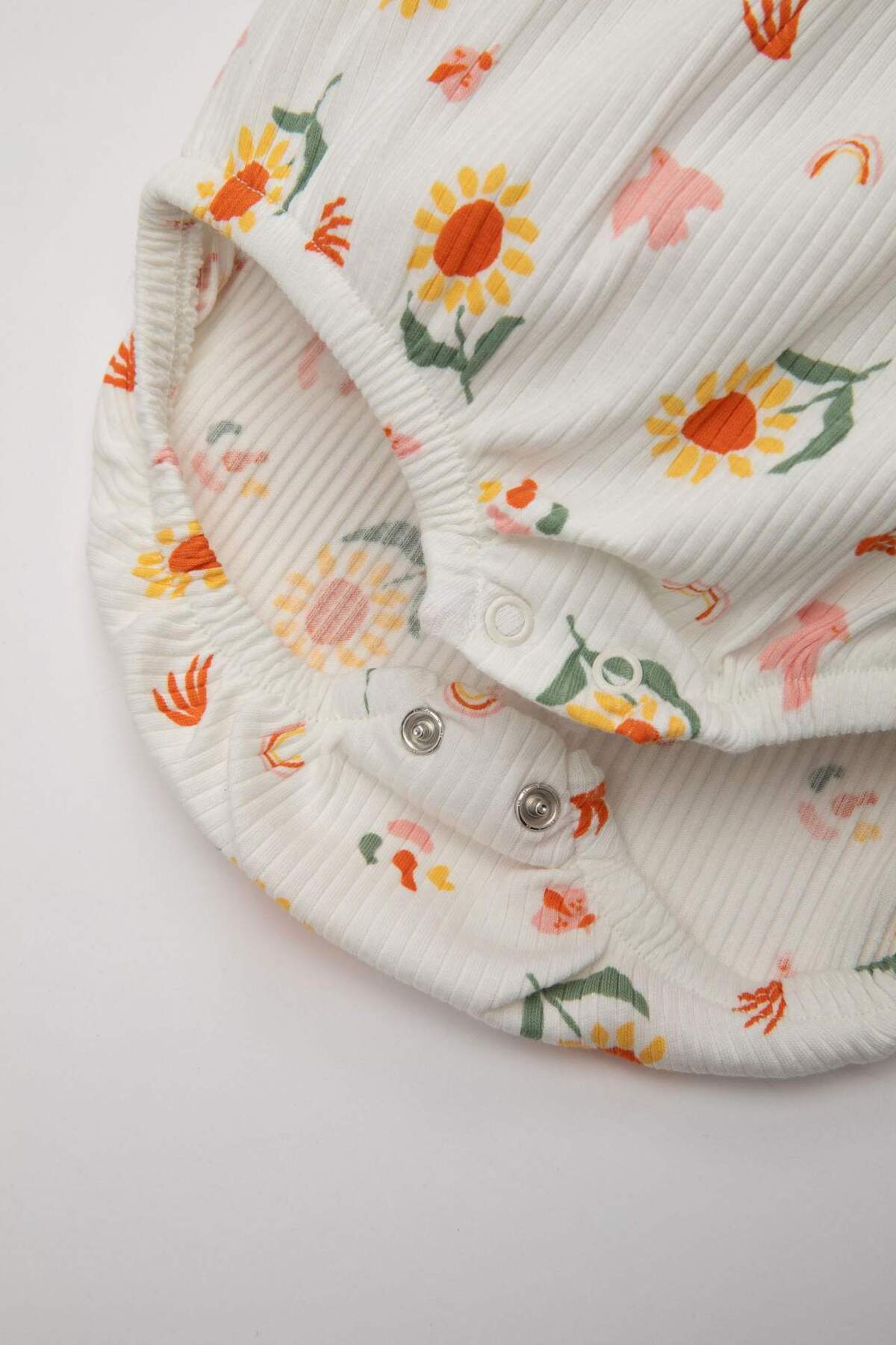 Defacto Kız Bebek Yeni Doğan Çiçekli Fitilli Kaşkorse Kolsuz Tulum C8728a524sm fotoğrafı 4 (önizleme)