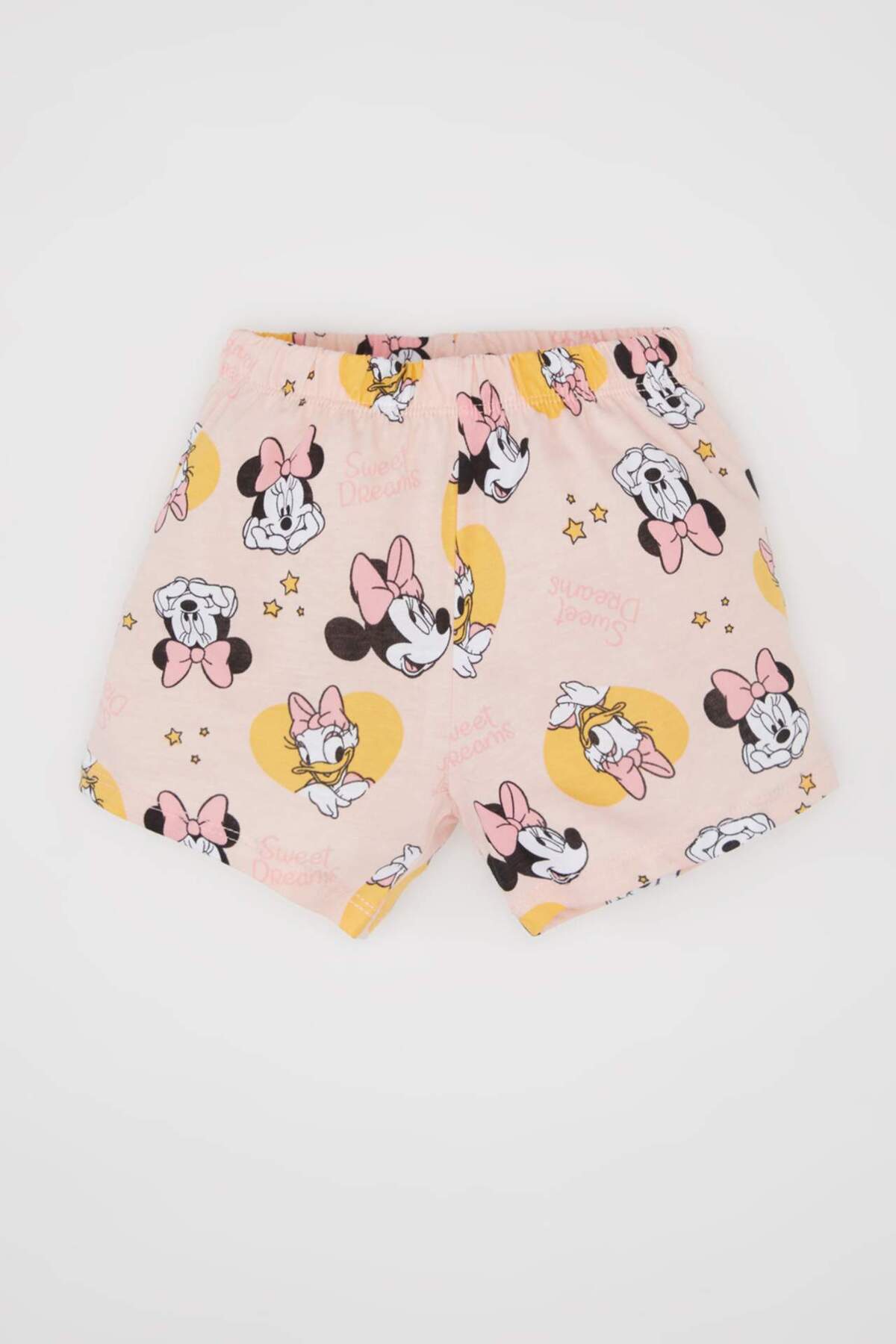 Defacto Kız Bebek Disney Mickey & Minnie Pijama Takımı Penye Kısa Kollu Üst Şort C3479A524HS fotoğrafı 2 (önizleme)