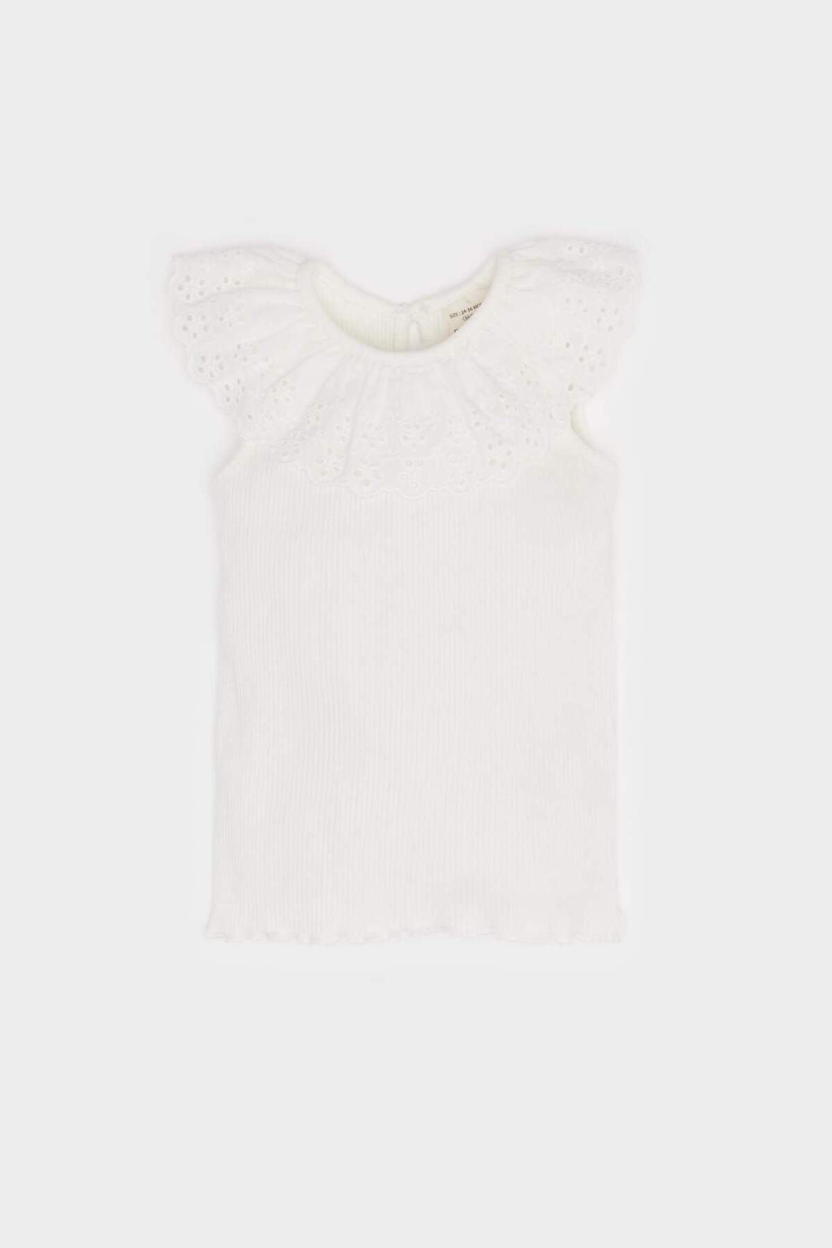 Defacto Dantel Yaka Atlet Kız Bebek C4010A524SM fotoğrafı 2 (önizleme)