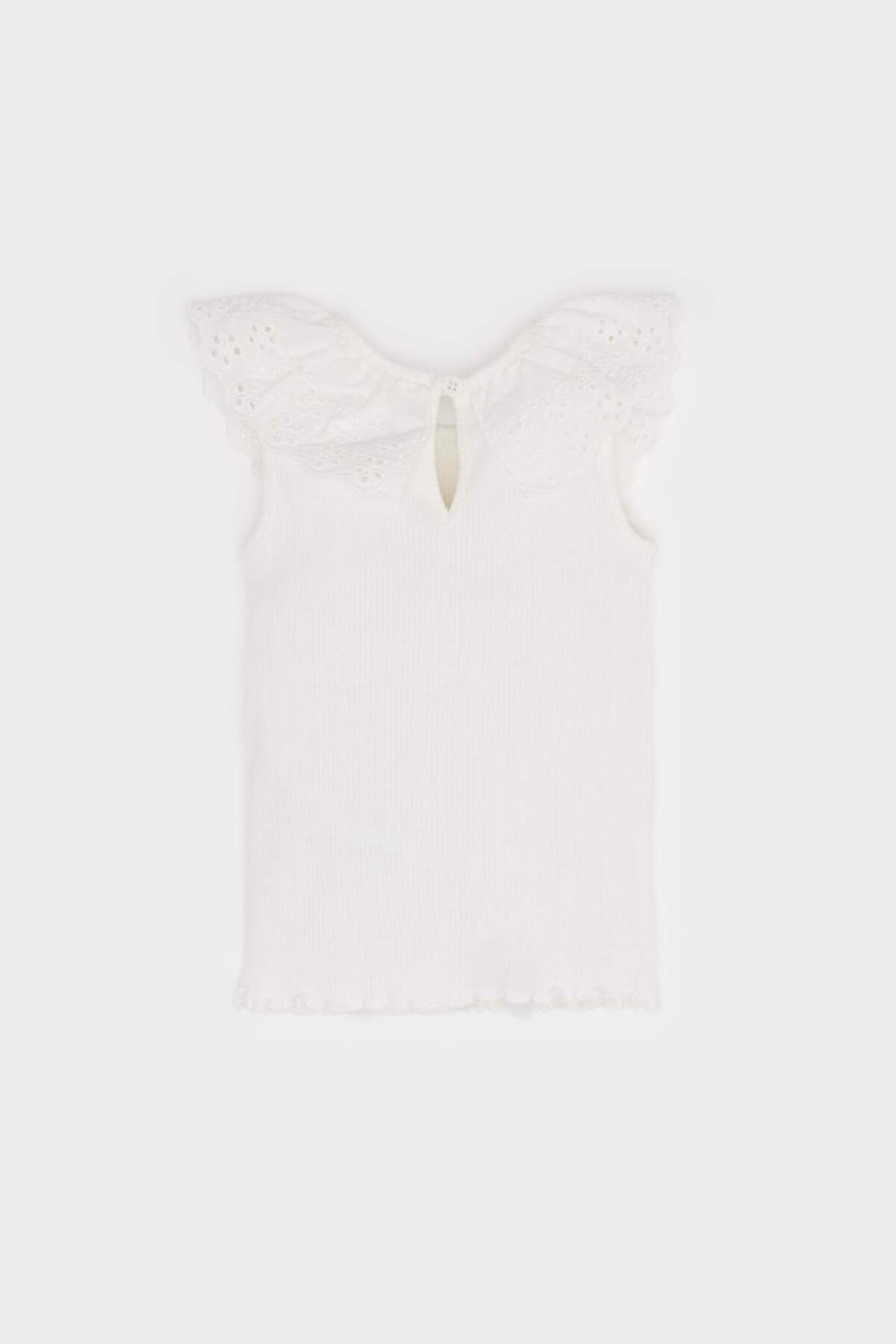 Defacto Dantel Yaka Atlet Kız Bebek C4010A524SM fotoğrafı 4 (önizleme)