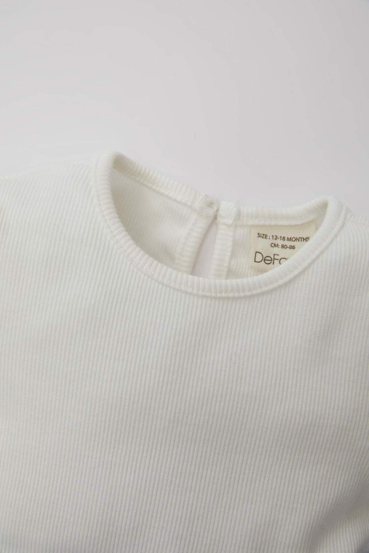 Defacto Kız Bebek Çiçekli Fitilli Kaşkorse Kısa Kollu Tütü Elbise C5985A524SM fotoğrafı 6 (önizleme)