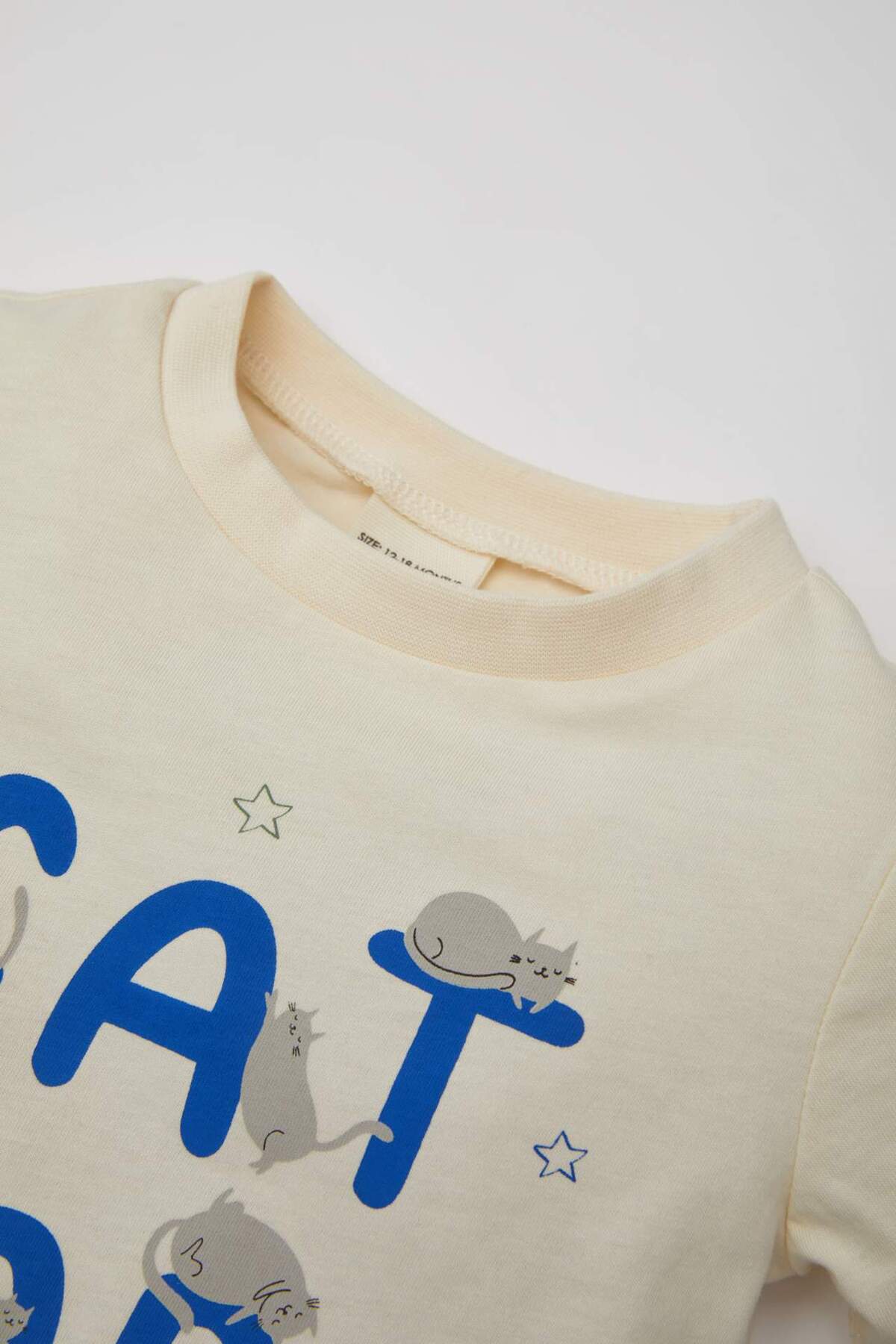 Defacto Erkek Bebek Baskılı Penye Kısa Kollu Şortlu Pijama Takımı C1505A524HS fotoğrafı 3 (önizleme)