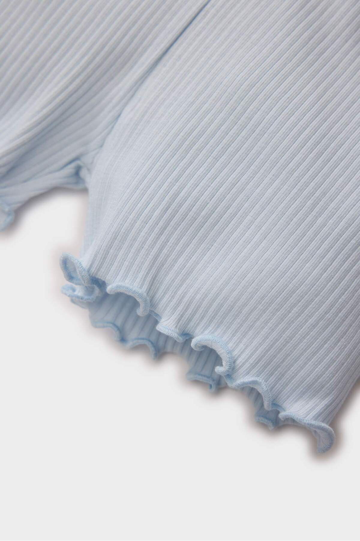 Defacto Beli Lastikli Fitilli Kaşkorse Şort Kız Bebek C1460A524SM fotoğrafı 3 (önizleme)