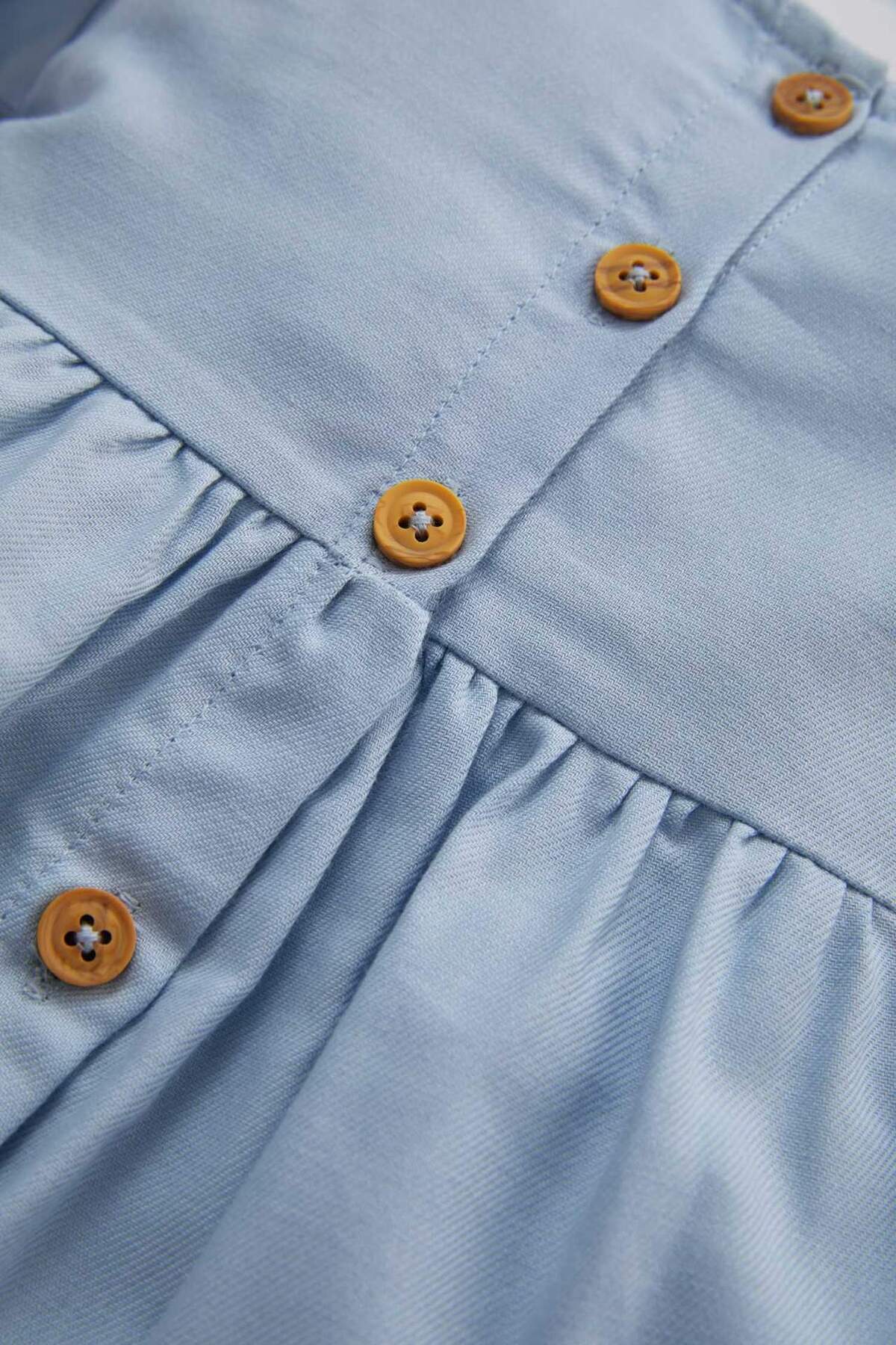 Defacto Kız Bebek Uzun Kollu Twill Basic Elbise B7735A524SP fotoğrafı 2 (önizleme)